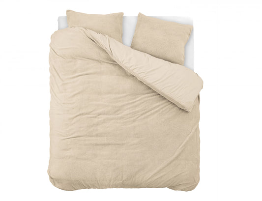 Teddy Dekbedovertrek Taupe - Knuffelende nachtrust - Zacht en warm - Warm en luxe gevoel