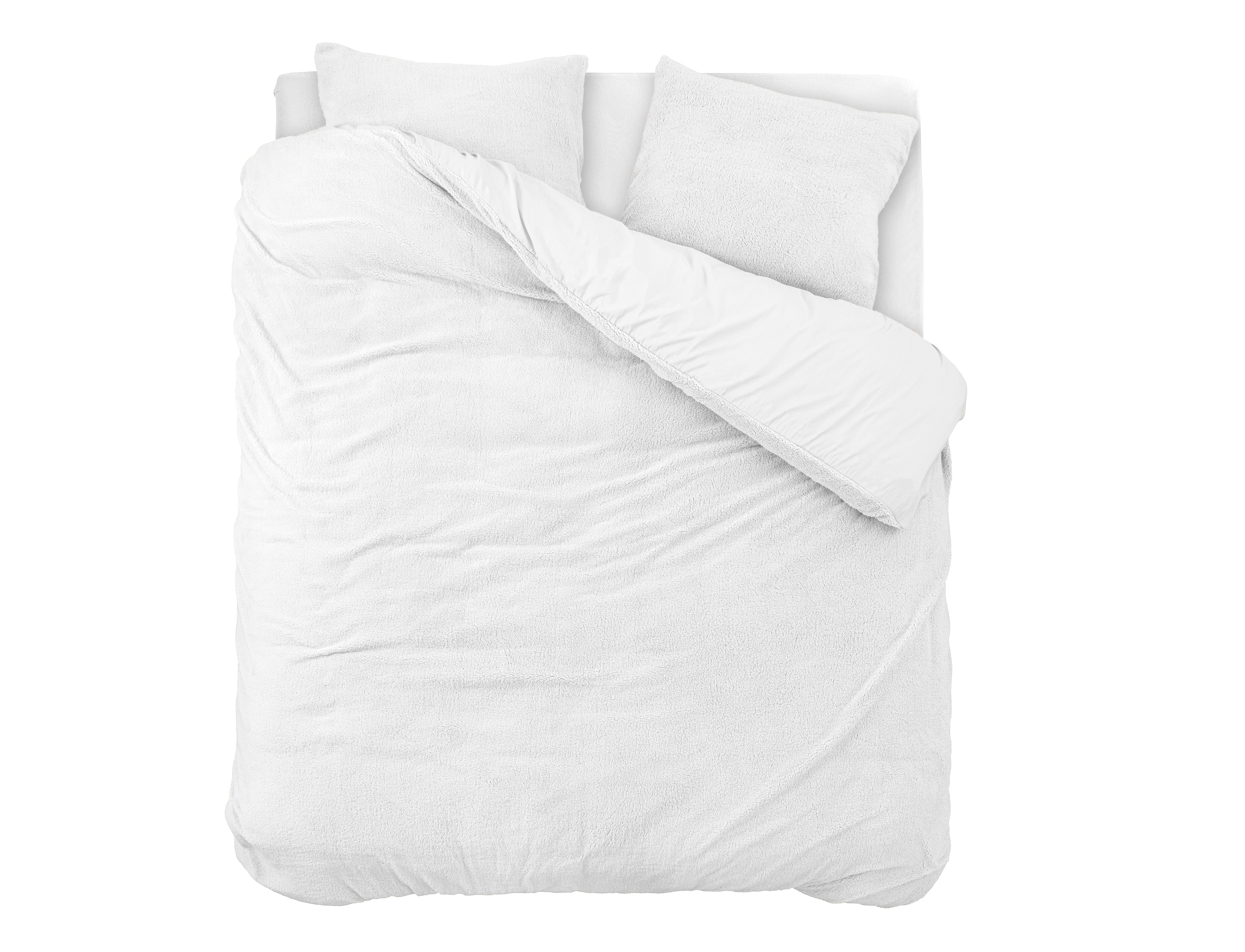 Teddy Cotton Duvet Cover White - Cooling underside - 100% breathable cotton - Cuddly night's sleep