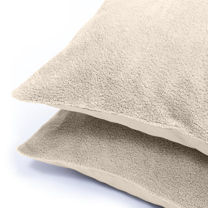 Teddy kussenslopen 2pack Creme 60 x 70 - Cozy - Heerlijk zacht - 100% Teddy