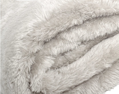 Teddy plaid Beige 150 x 200 - Heerlijk zacht - Knuffel deken - Voor bed en op de bank