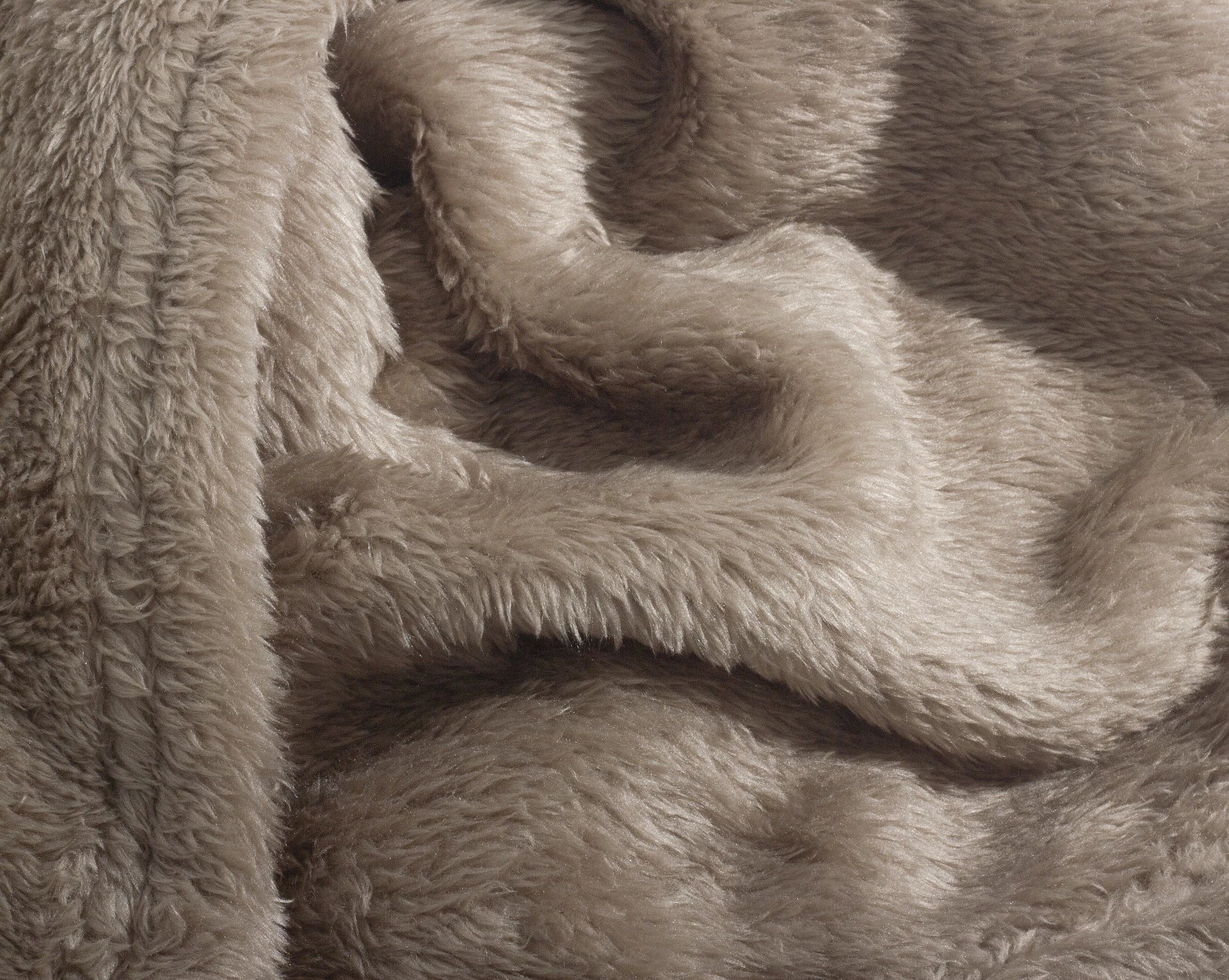 Teddy plaid Diep Taupe 150 x 200