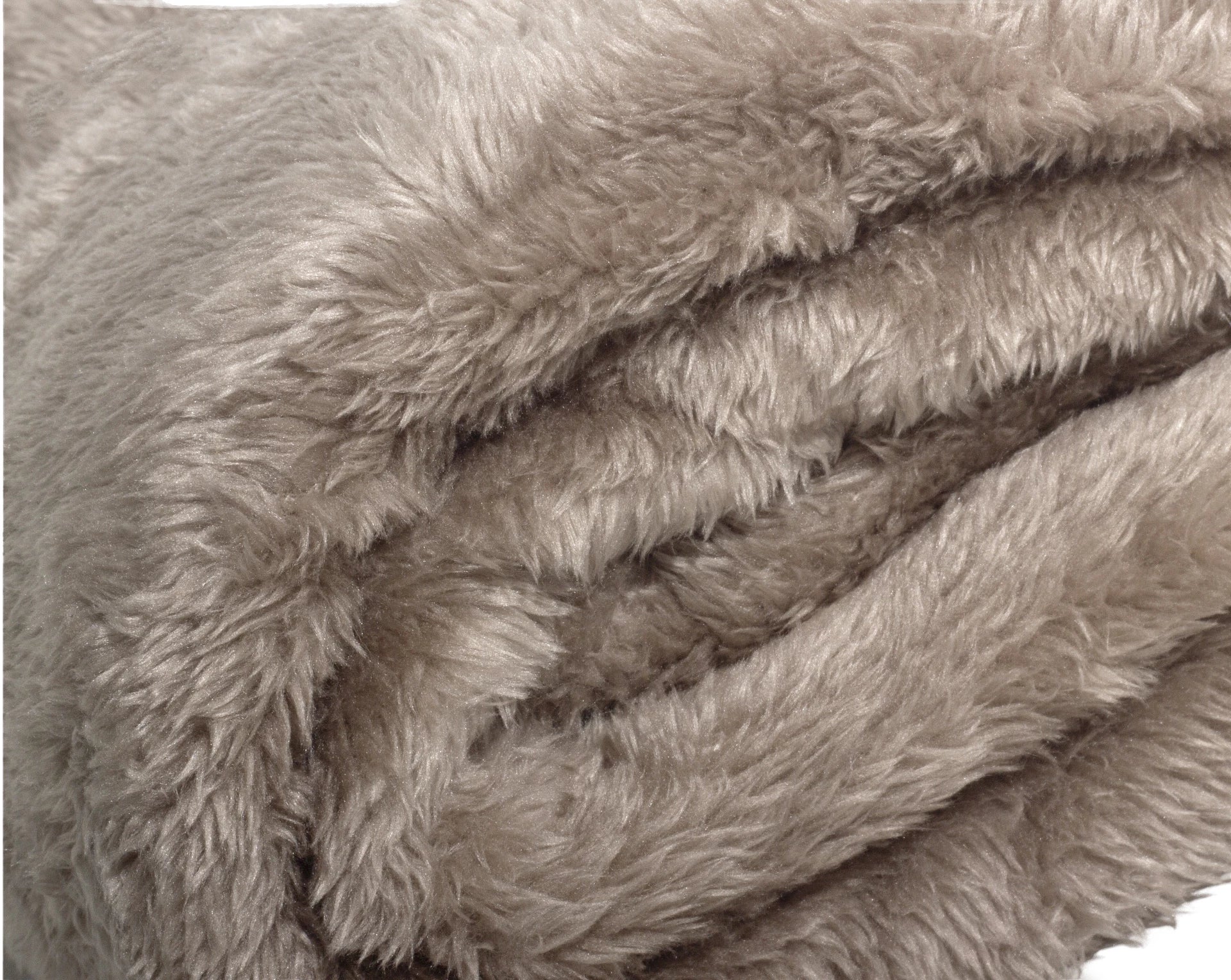Teddy plaid Diep Taupe 150 x 200