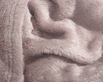 Teddy plaid Poeder Roze 150 x 200 - Heerlijk zacht - Knuffel deken - Voor bed en op de bank