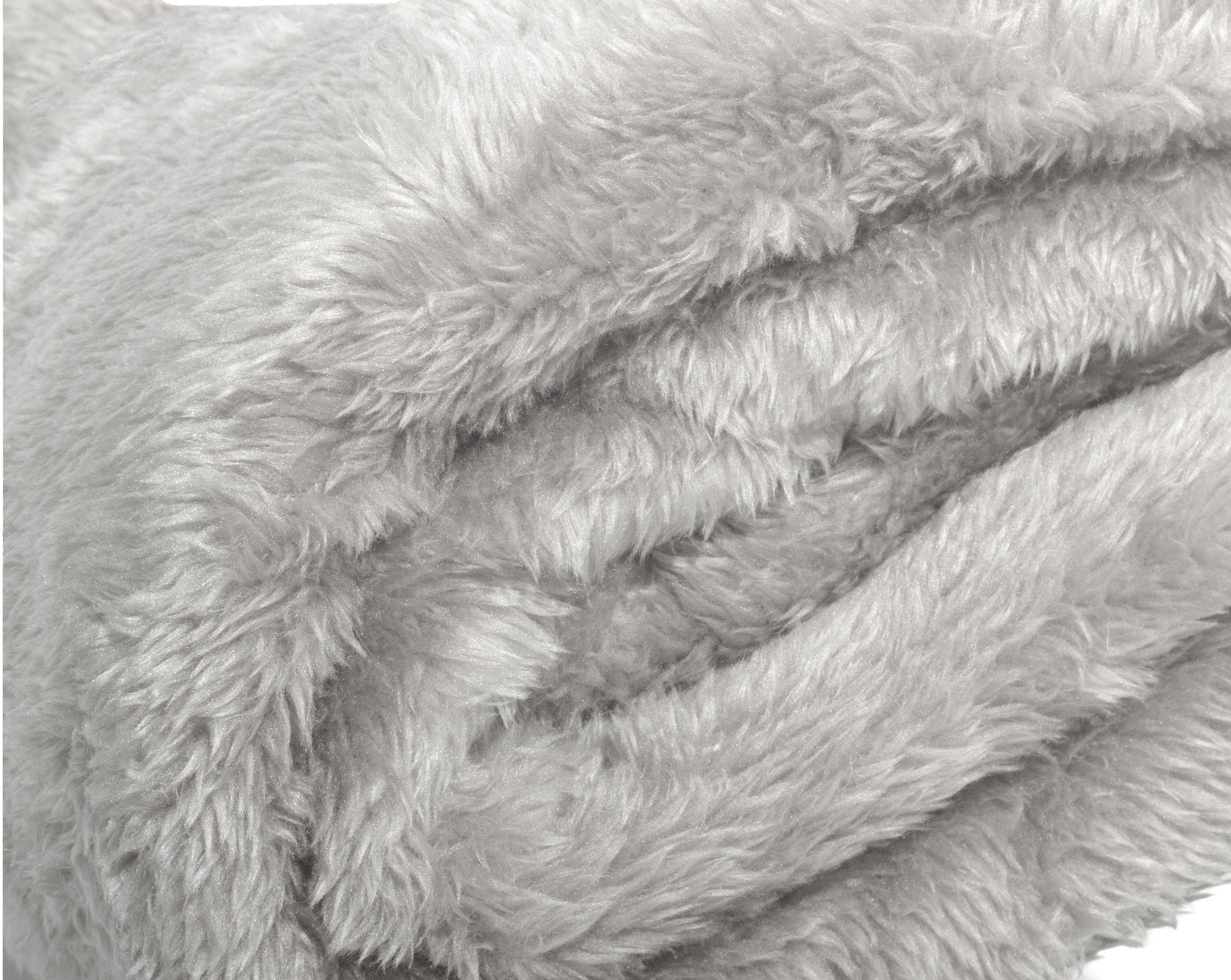 Teddy plaid Taupe 150 x 200