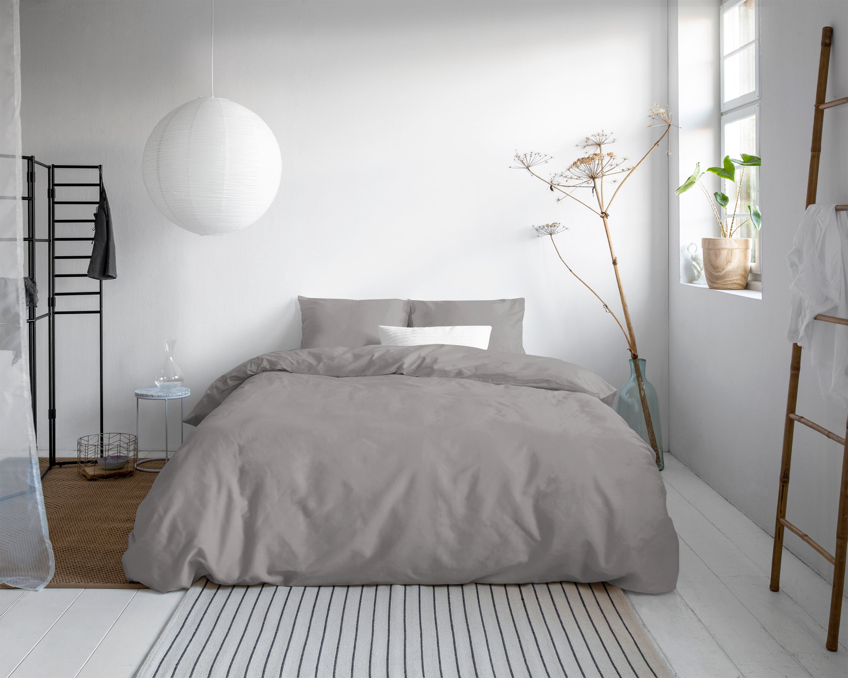 Uni Satin Duvet Cover Grey - Luxury Satin - High Quality - Modern