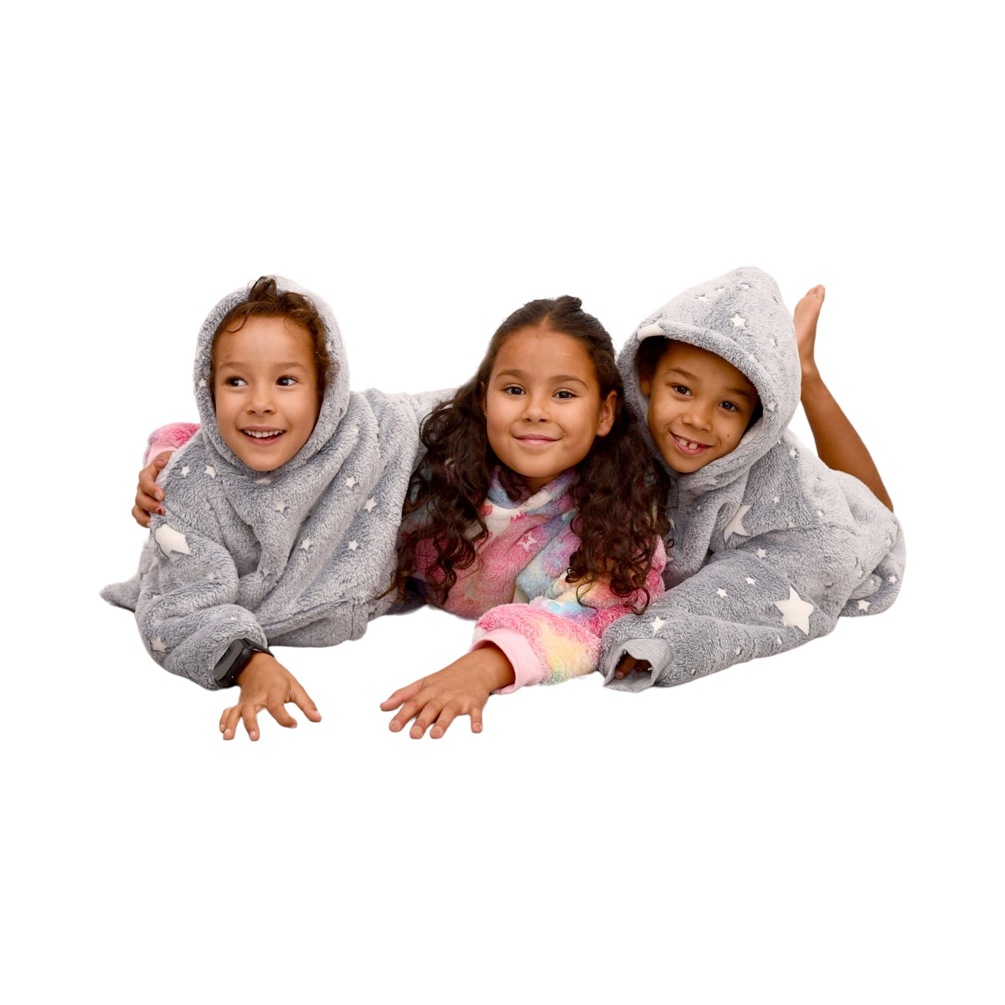 Unicorn hoodie Multi - 100% Teddy Polyester Microfleece - 240 GSM - Extra Zachte Binnenkant