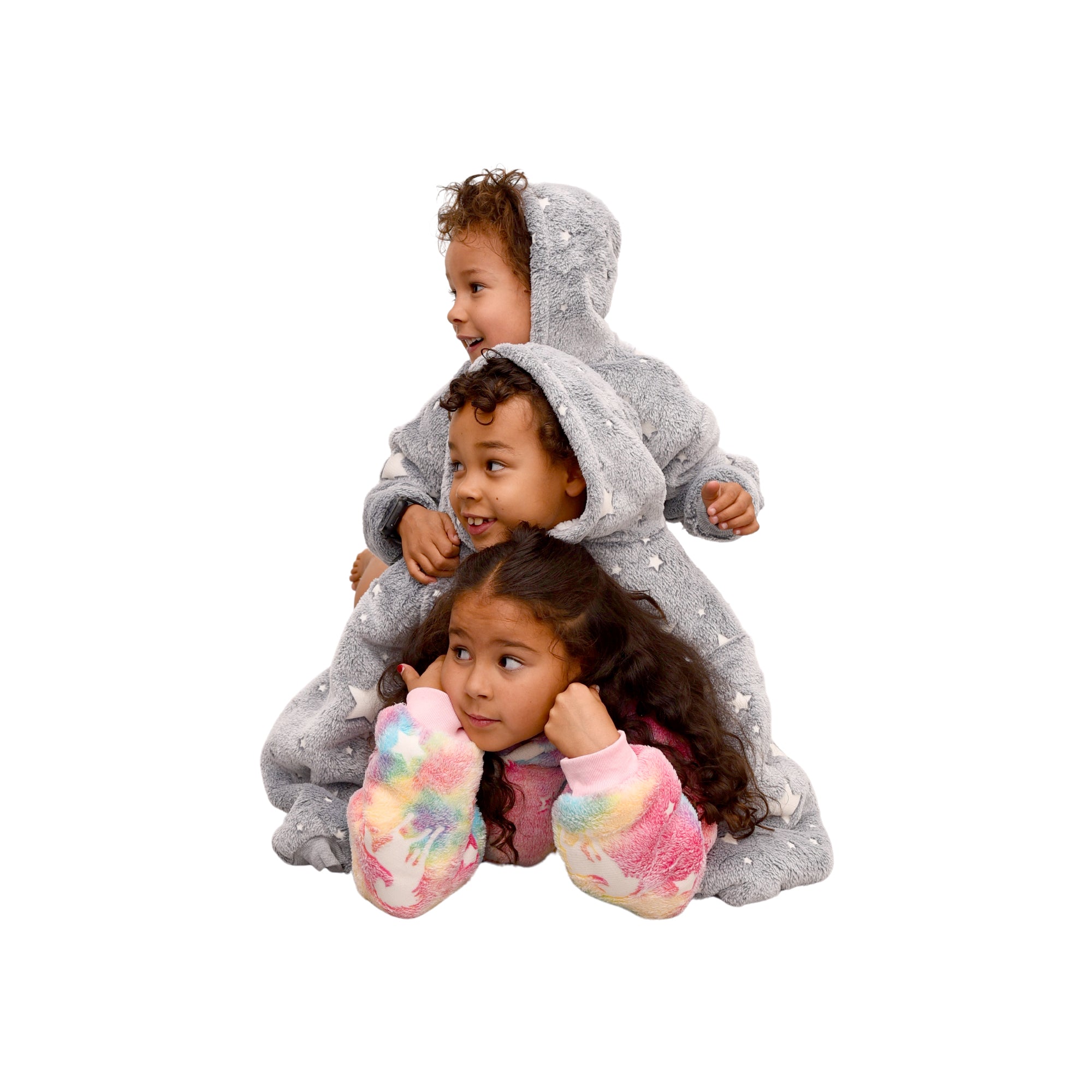 Unicorn hoodie Multi - 100% Teddy Polyester Microfleece - 240 GSM - Extra Soft Inside
