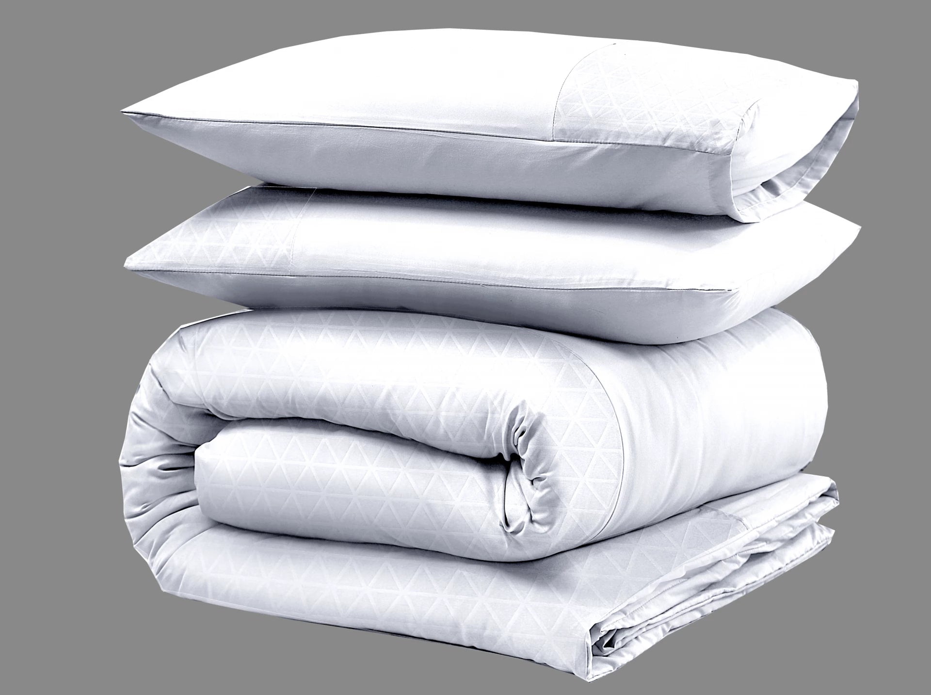 Valencia Duvet Cover White - Plain design - Deep print design - Easy to wash