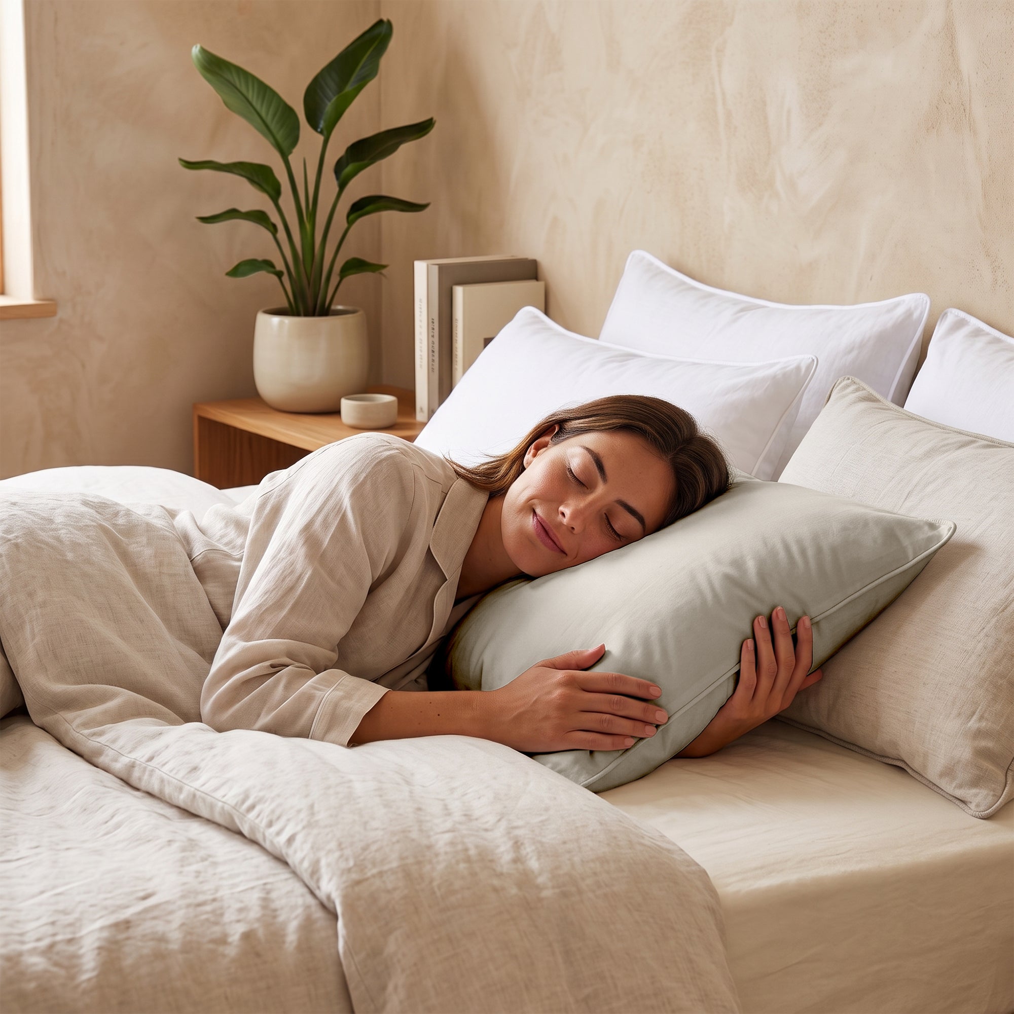 Valking Comfort Wasbaar & Aanpasbaar Hoofdkussen - Crème