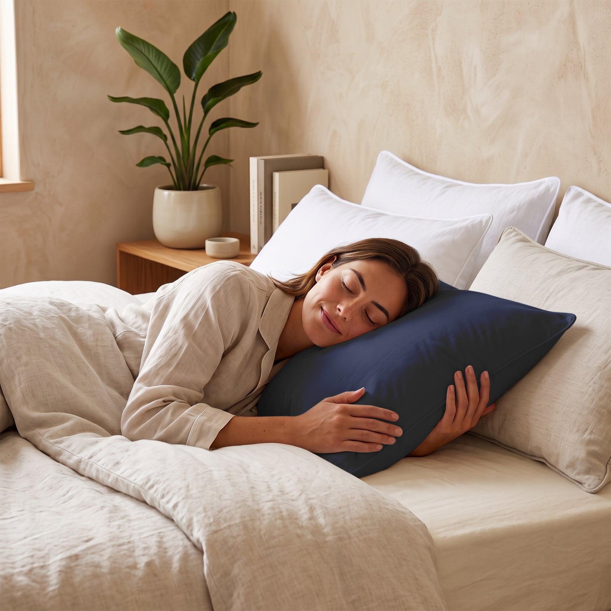Valking Comfort Wasbaar & Aanpasbaar Hoofdkussen - Donkerblauw