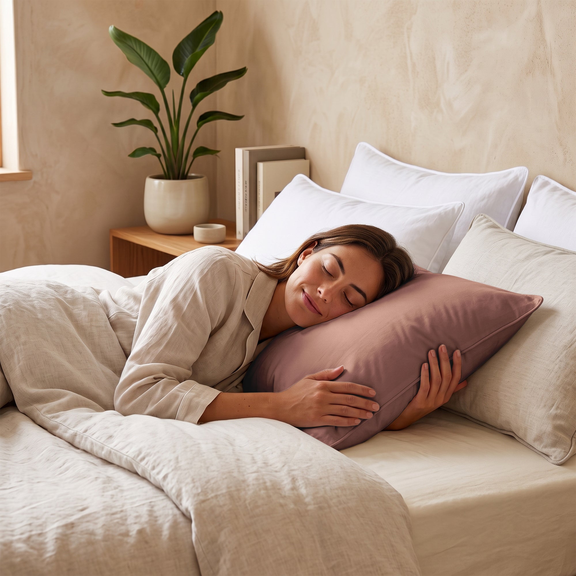 Valking Comfort Wasbaar & Aanpasbaar Hoofdkussen - Lichtroze