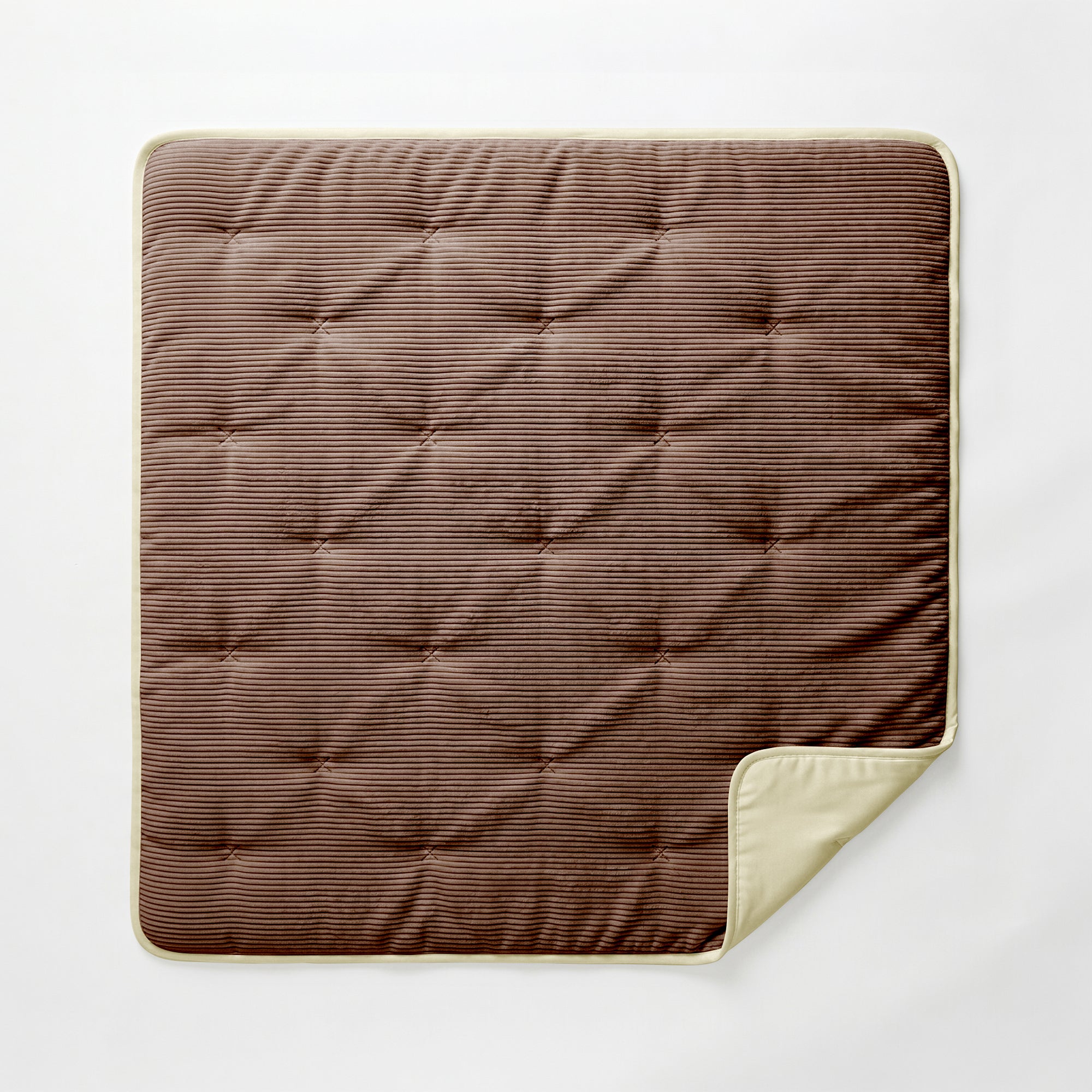Valking Dekbed - Corduroy - Chocolate Bruin/Crème - Voor het hele jaar