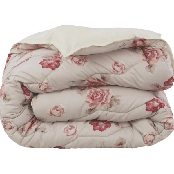 All-in-One Lazy Duvet Flowers Diamond Pink - Duvet with pillowcases