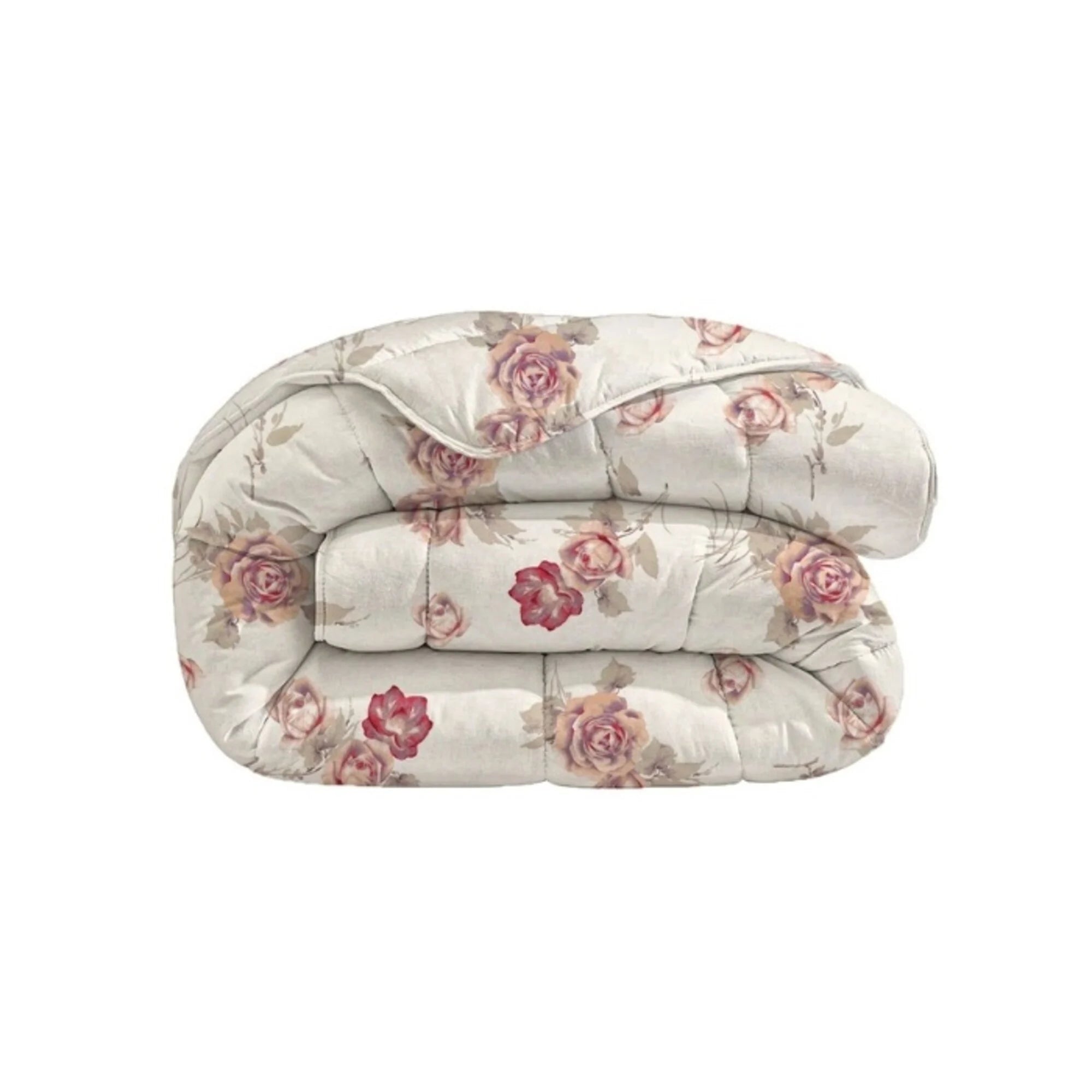 All-in-One Lazy Duvet Flowers Diamond Pink - Duvet with pillowcases
