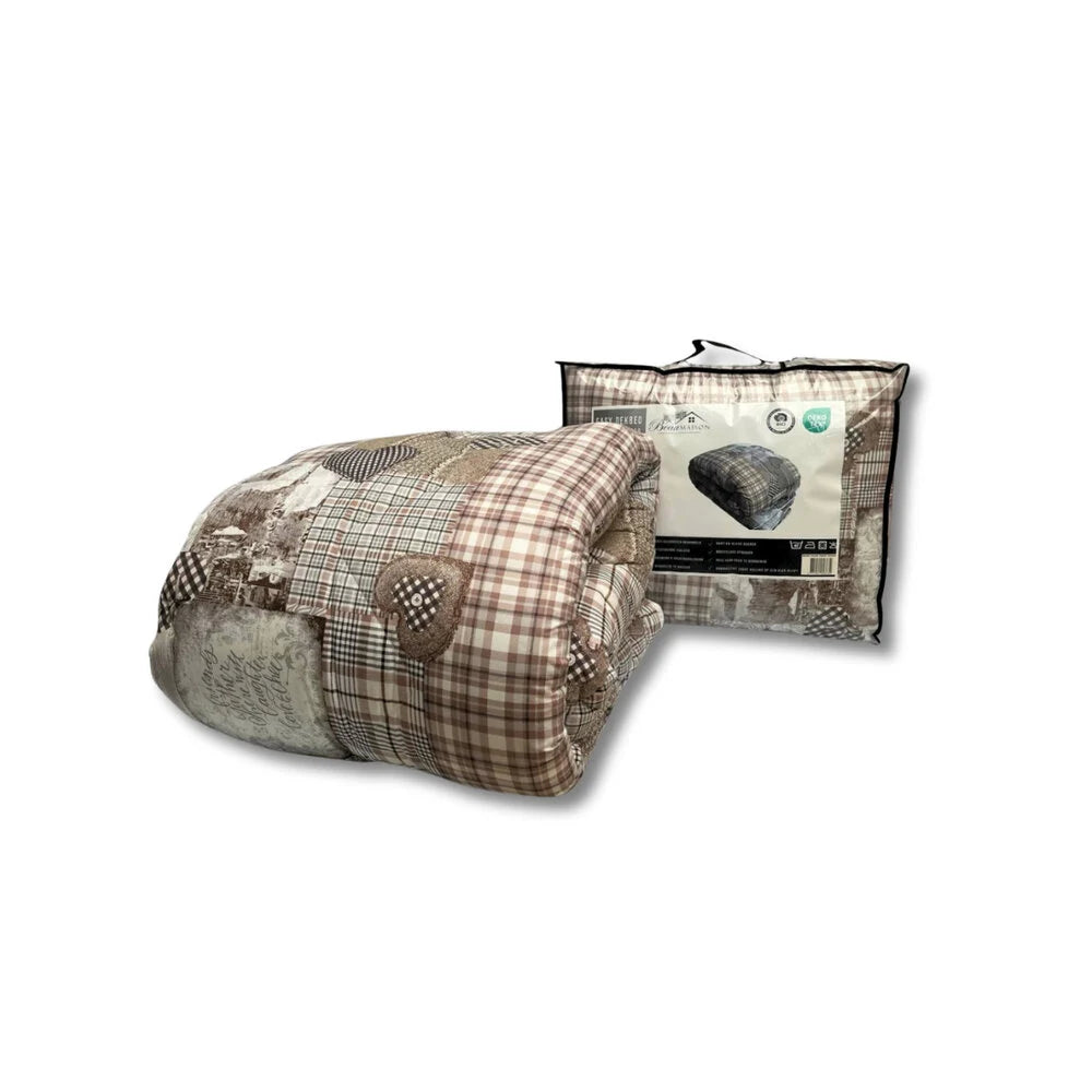 Valking Dekbed Zonder Overtrek - Beige & Taupe - Voor het hele jaar