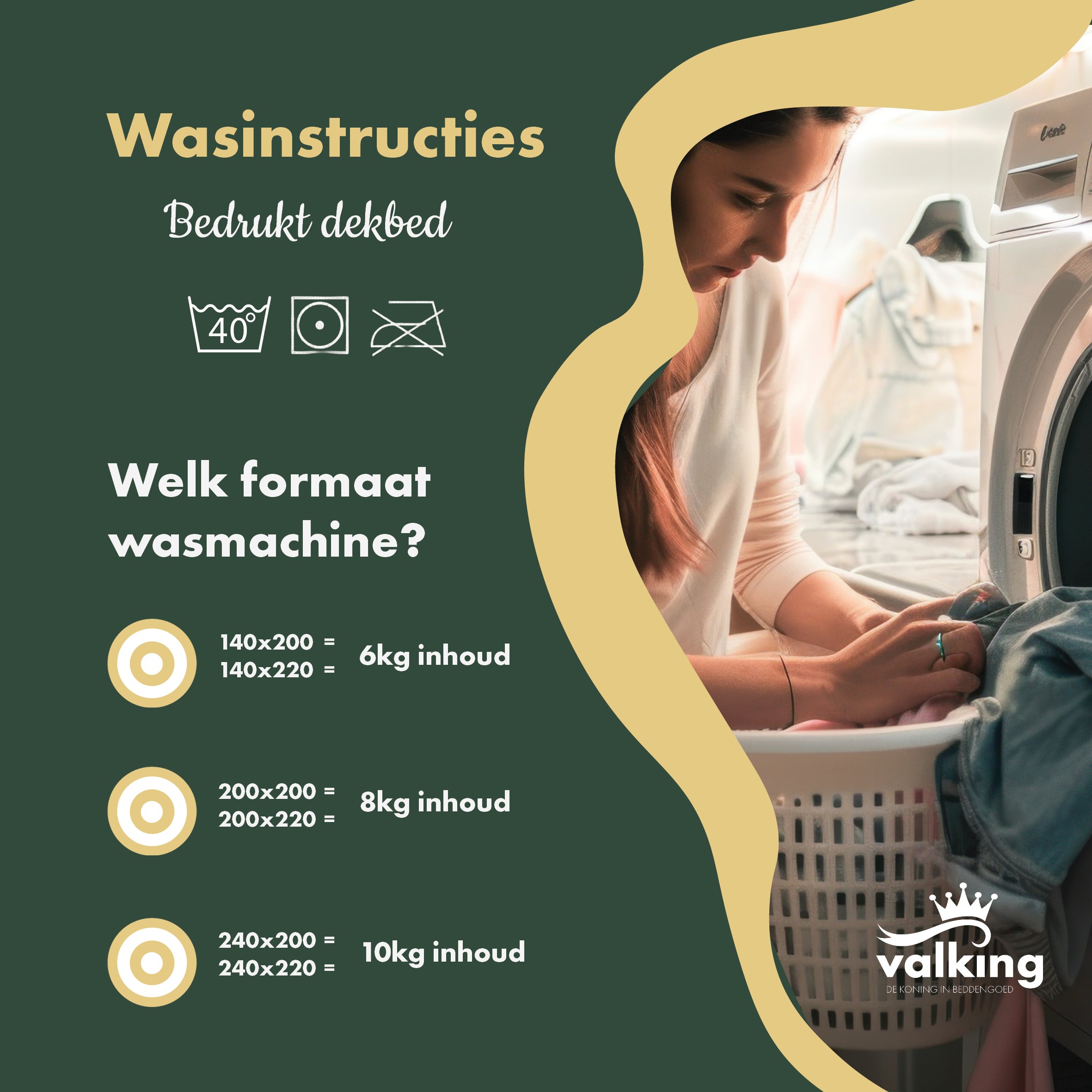 Valking Dekbed Zonder Overtrek - Rode Rozen - Voor het hele jaar