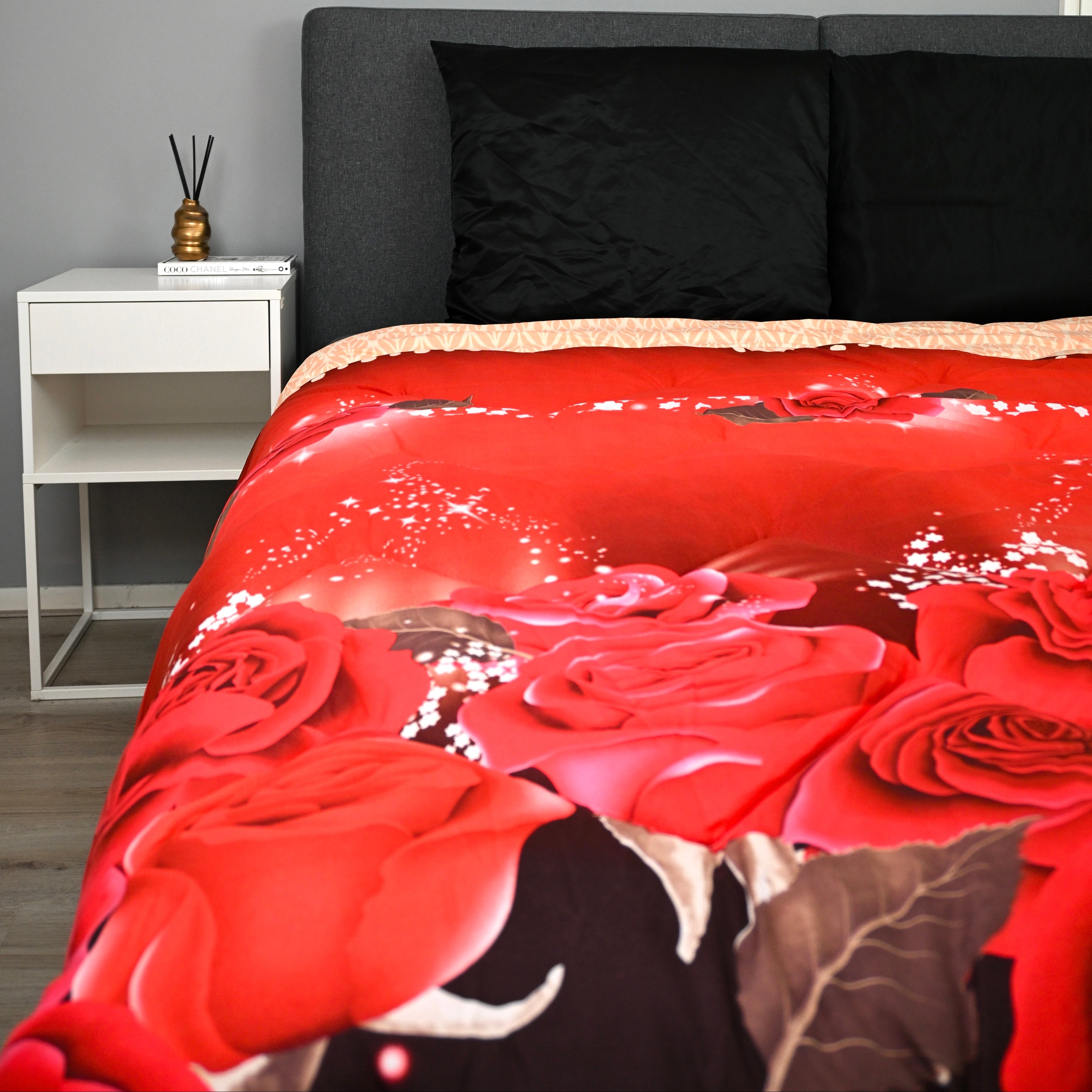 Valking Dekbed Zonder Overtrek - Rode Rozen - Voor het hele jaar