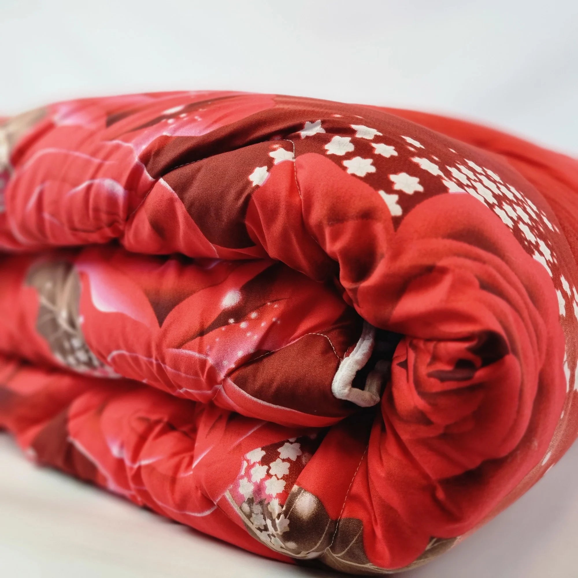 Valking Dekbed Zonder Overtrek - Rode Rozen - Voor het hele jaar