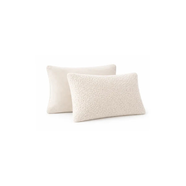 Valking Pearl White Set van 2 Sherpa Comfort Kussenslopen 60 x 70 cm