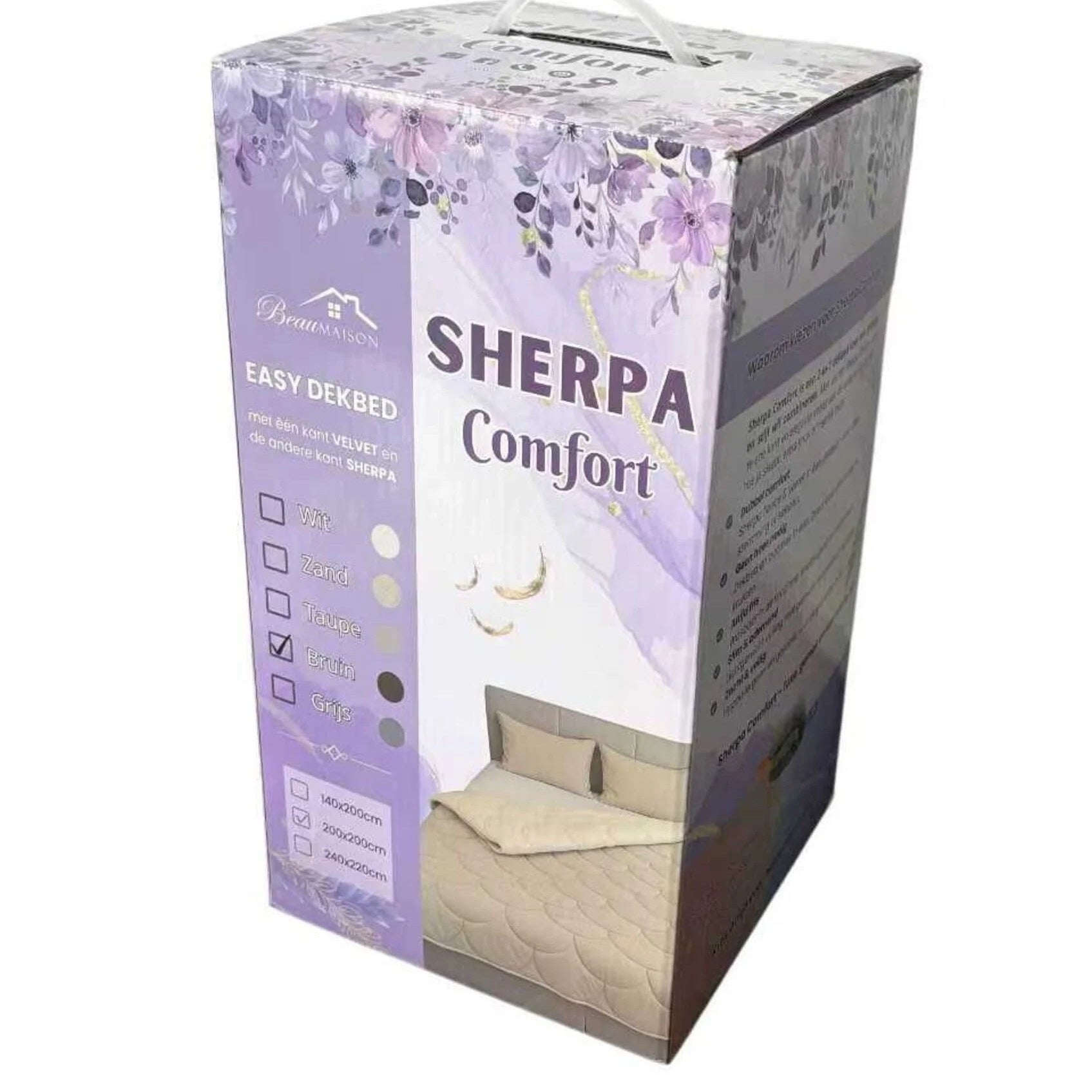 Valking Teddy/Velvet Dekbed - Taupe - Voor het hele jaar + Instopflap