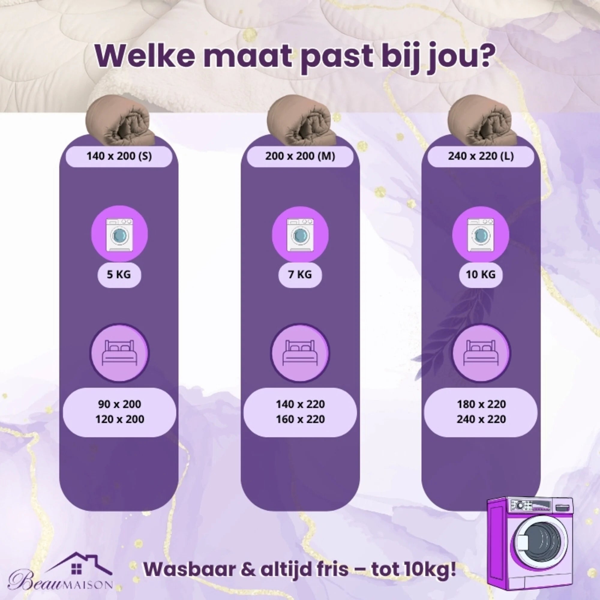 Valking Teddy/Velvet Dekbed - Wit - Voor het hele jaar + Instopflap