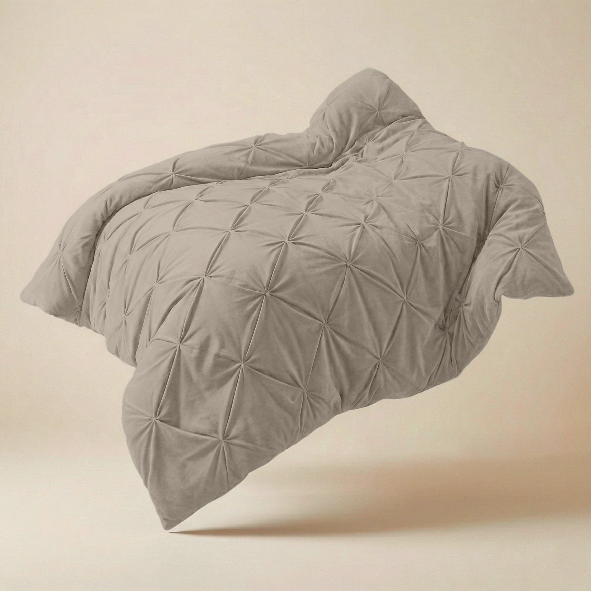 Valking Velvet Pintuck Dekbed - Light Taupe - Voor het hele jaar