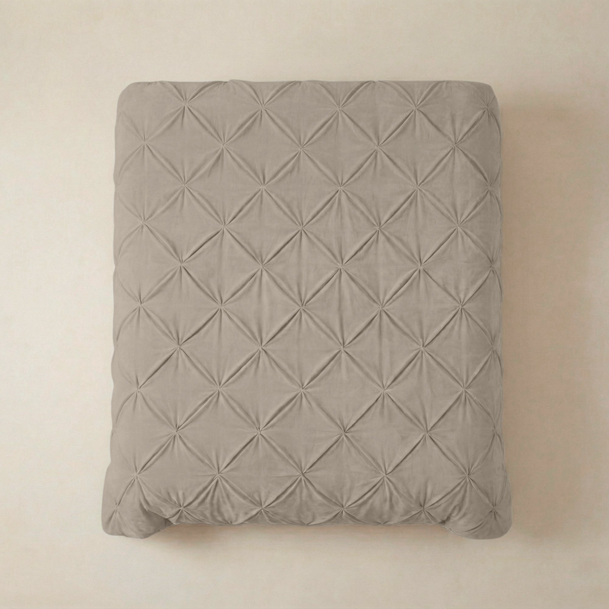 Valking Velvet Pintuck Dekbed - Light Taupe - Voor het hele jaar