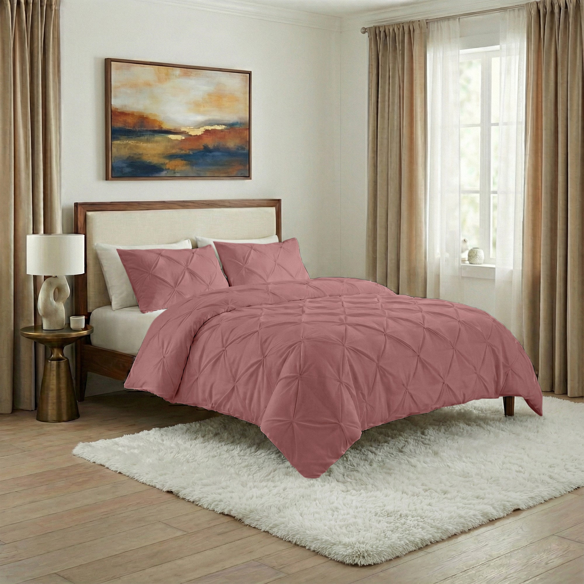 Valking Velvet Pintuck Dekbed - Old Pink - Voor het hele jaar