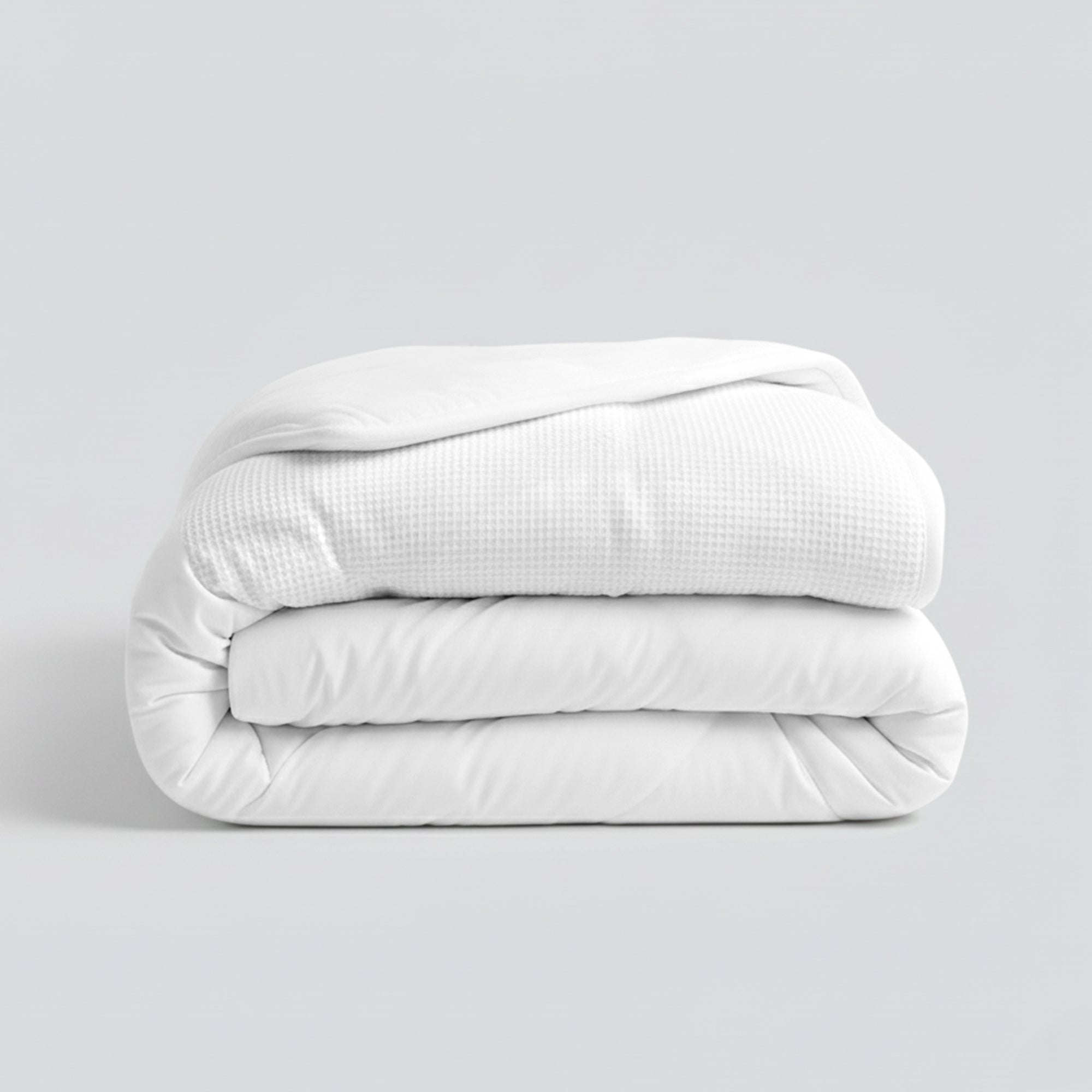 Valking Wafel Band Dekbed Zonder Overtrek - Wit - Voor het hele jaar