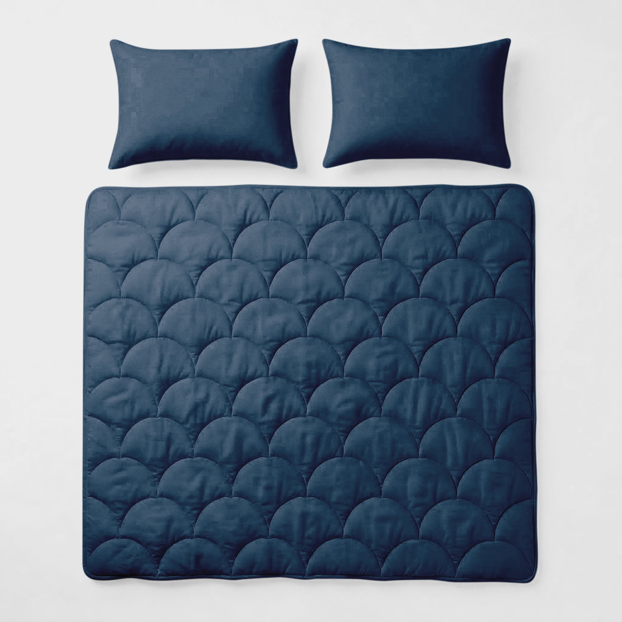 Valking® Dekbed - Katoen Percale - Blauw - Voor het hele jaar + Slopen