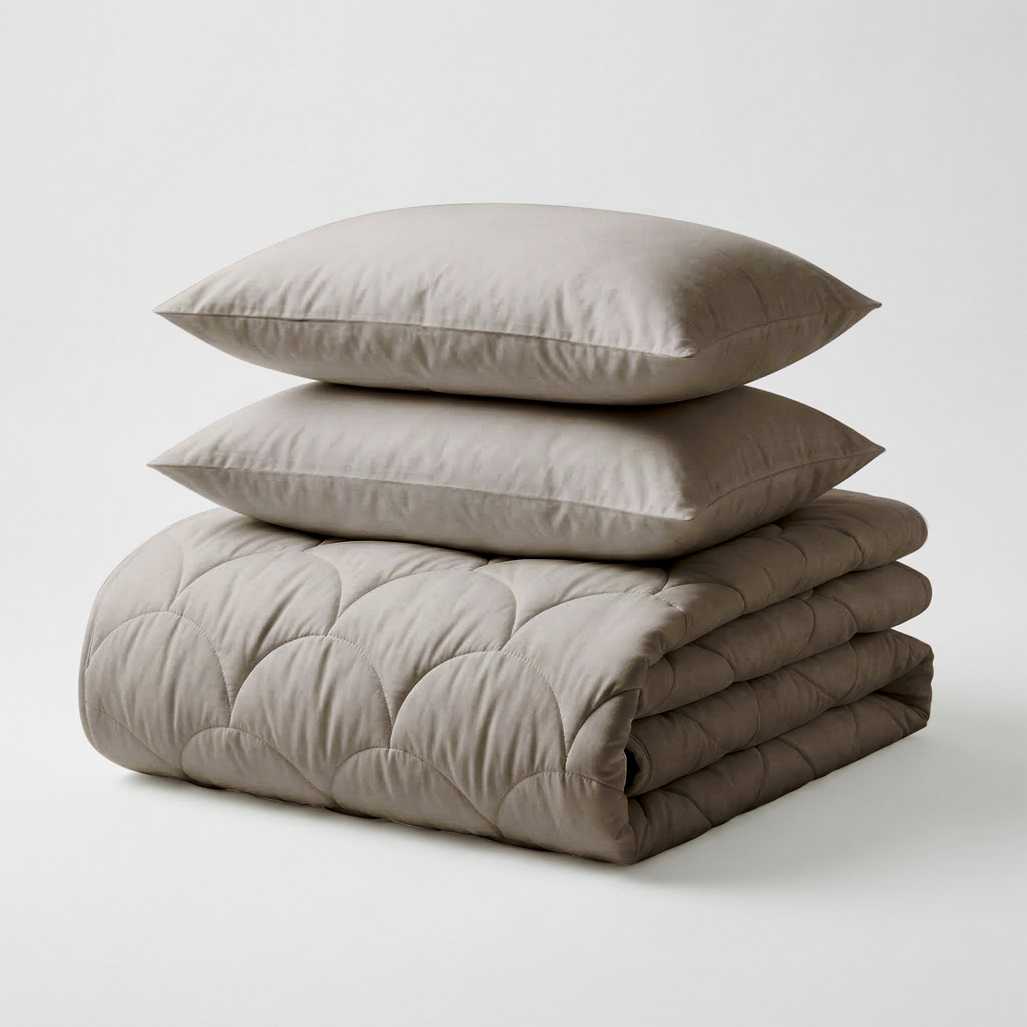 Valking® Dekbed - Katoen Percale - Taupe - Voor het hele jaar + Slopen