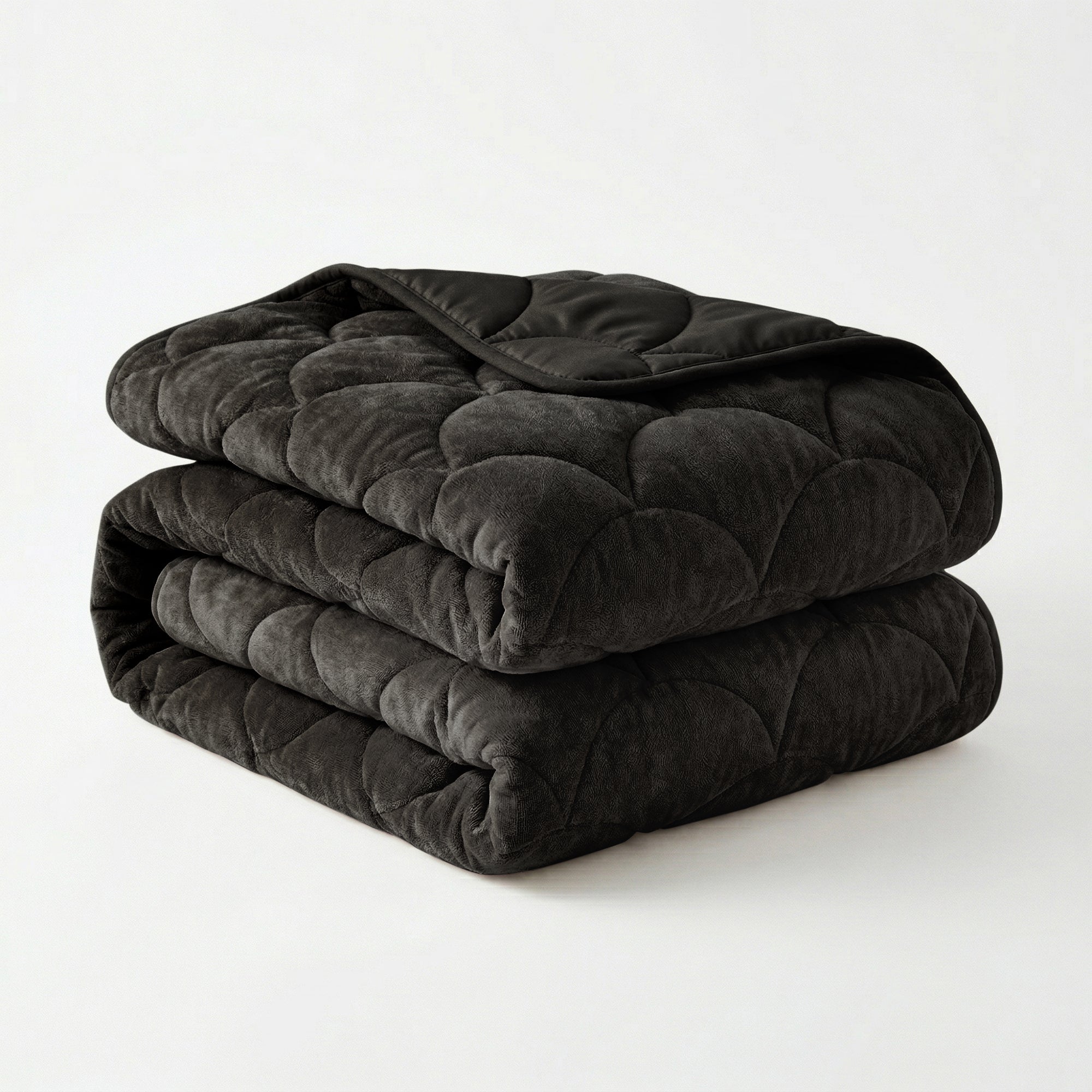Valking® Dekbed Chenille Velvet Emboss - Zwart - Voor het hele jaar