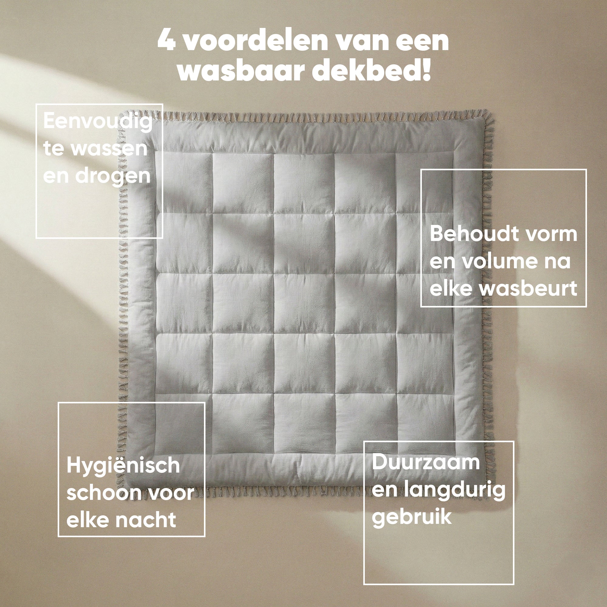Valking® Dekbed Lace Trim - Ibiza Burnished Lilac - Voor het hele jaar