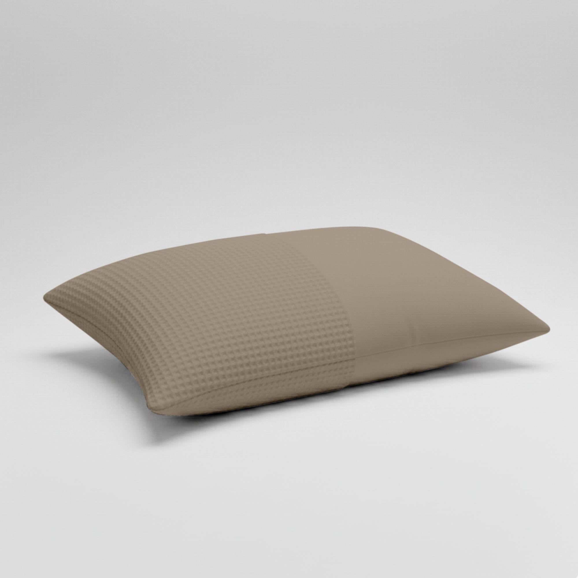 Valking® Kussenslopen - Wafel Band - Taupe - Set van 2 stuks - 60x70cm