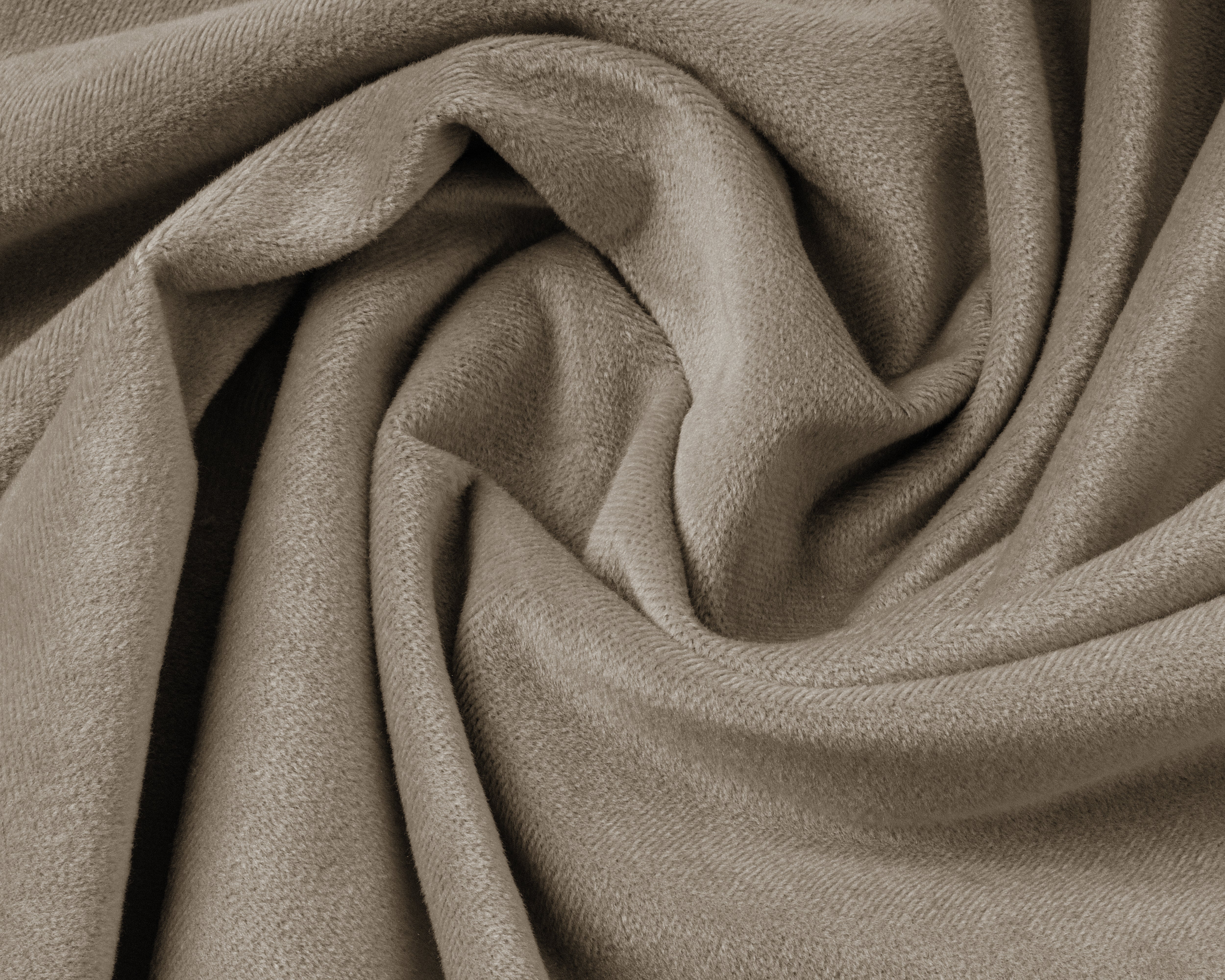 Velvet 2-in-1 pillowcases Taupe/Grey 60 x 70 cm - Velvet soft - Velvet fabric - 2 pieces in 1 package