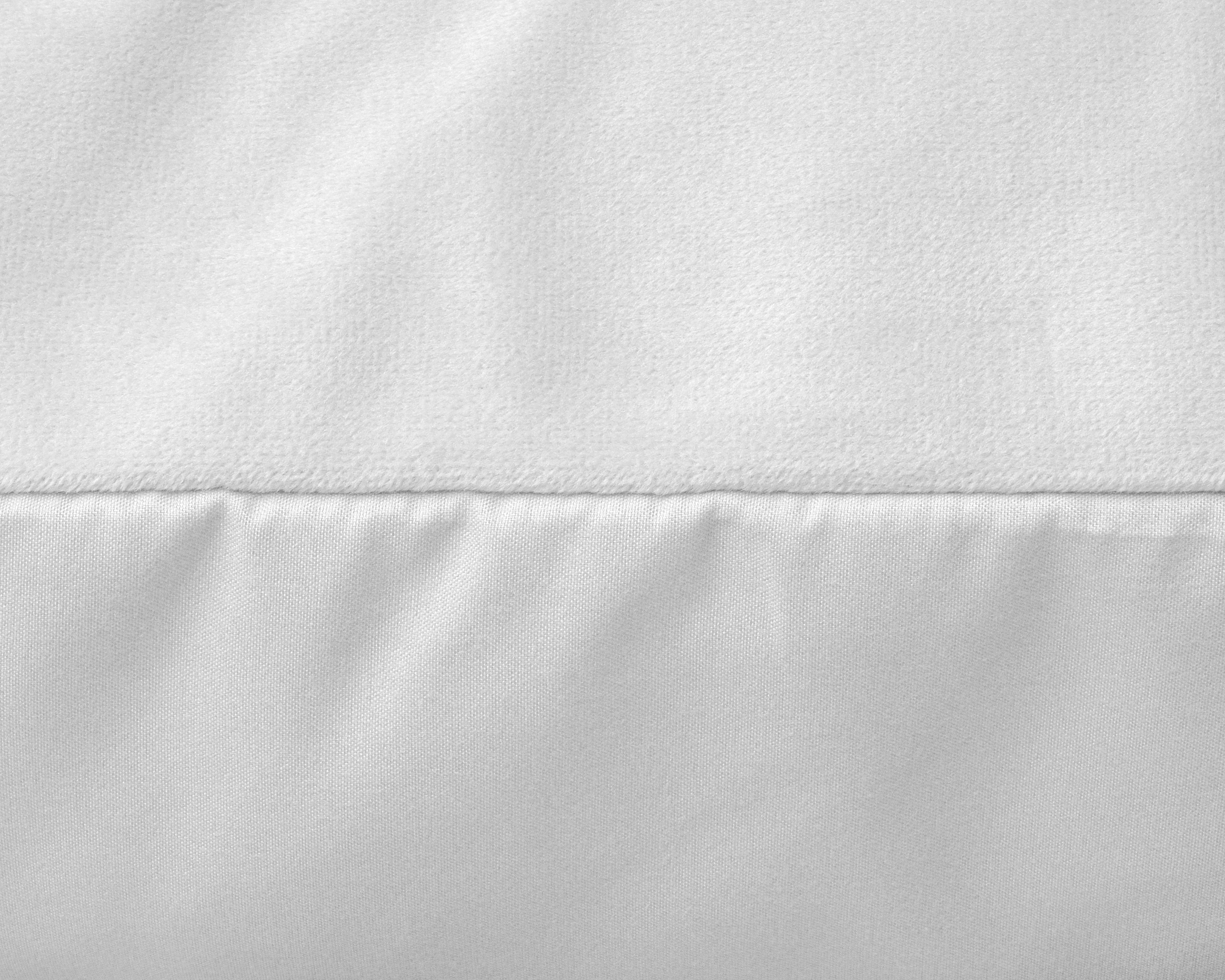 Velvet 2 in 1 kussenslopen Wit 60 x 70 - Fluweel zacht - Velvet stof - 2 stuks in 1 verpakking