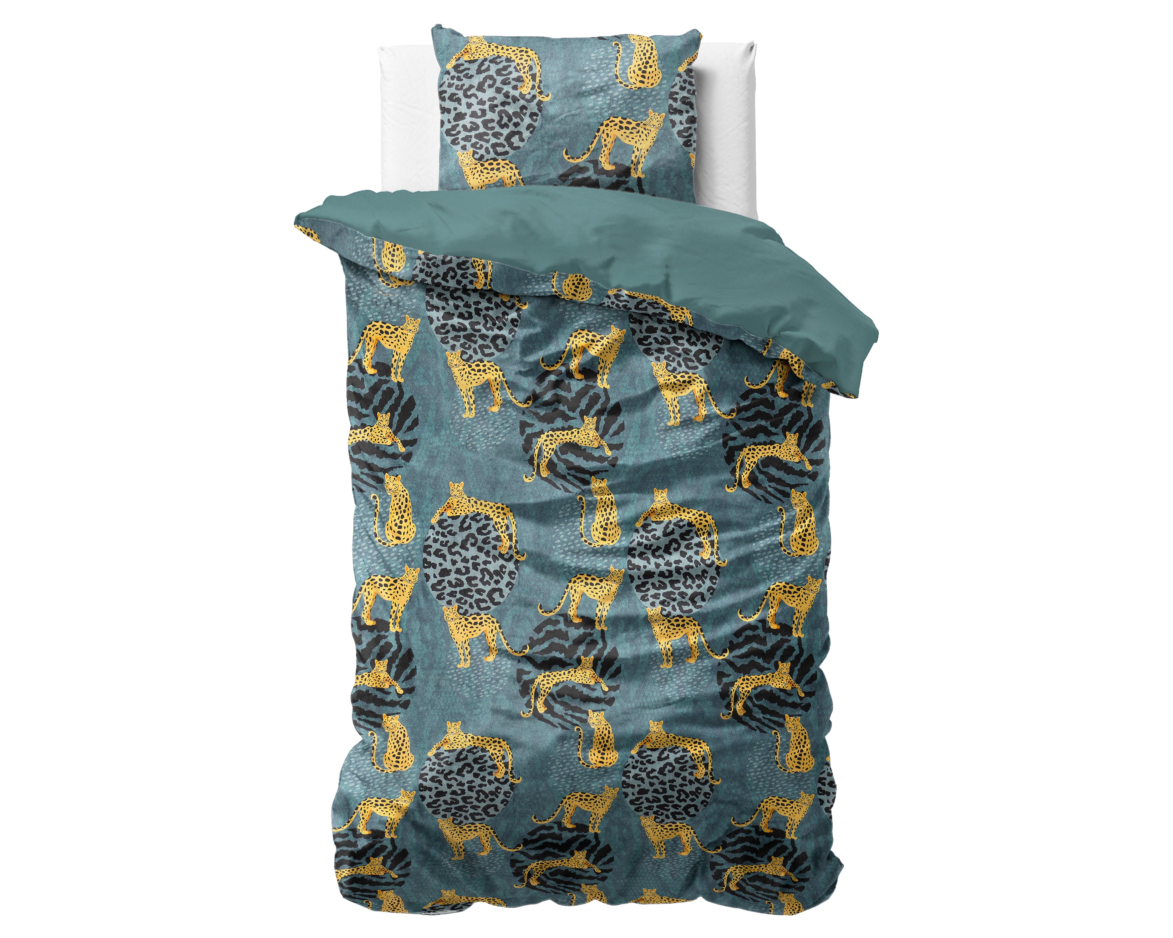 Velvet Axel Dekbedovertrek Groen - Uniek Design - Zacht Fluweel - Luxe gevoel