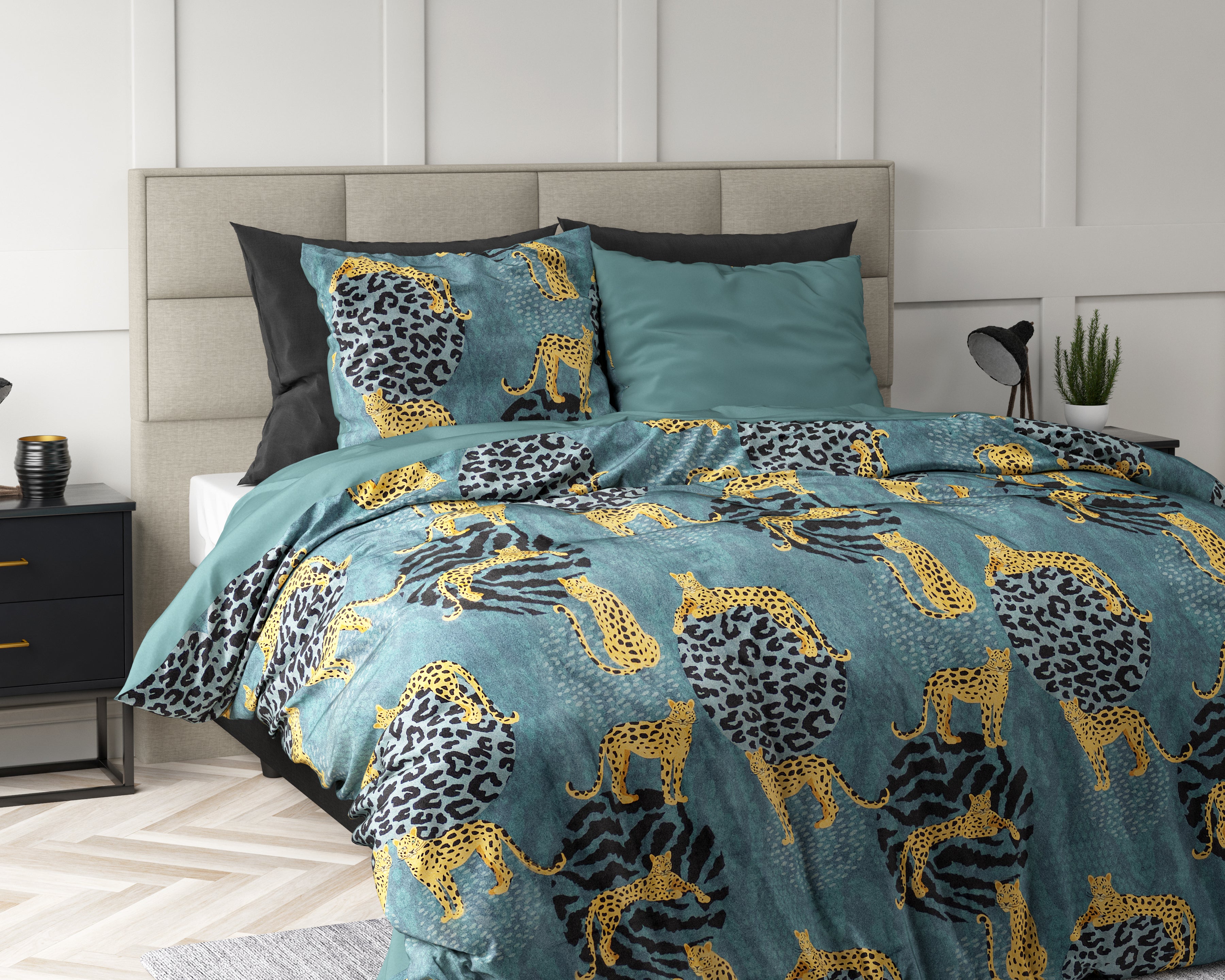 Velvet Axel Dekbedovertrek Groen - Uniek Design - Zacht Fluweel - Luxe gevoel