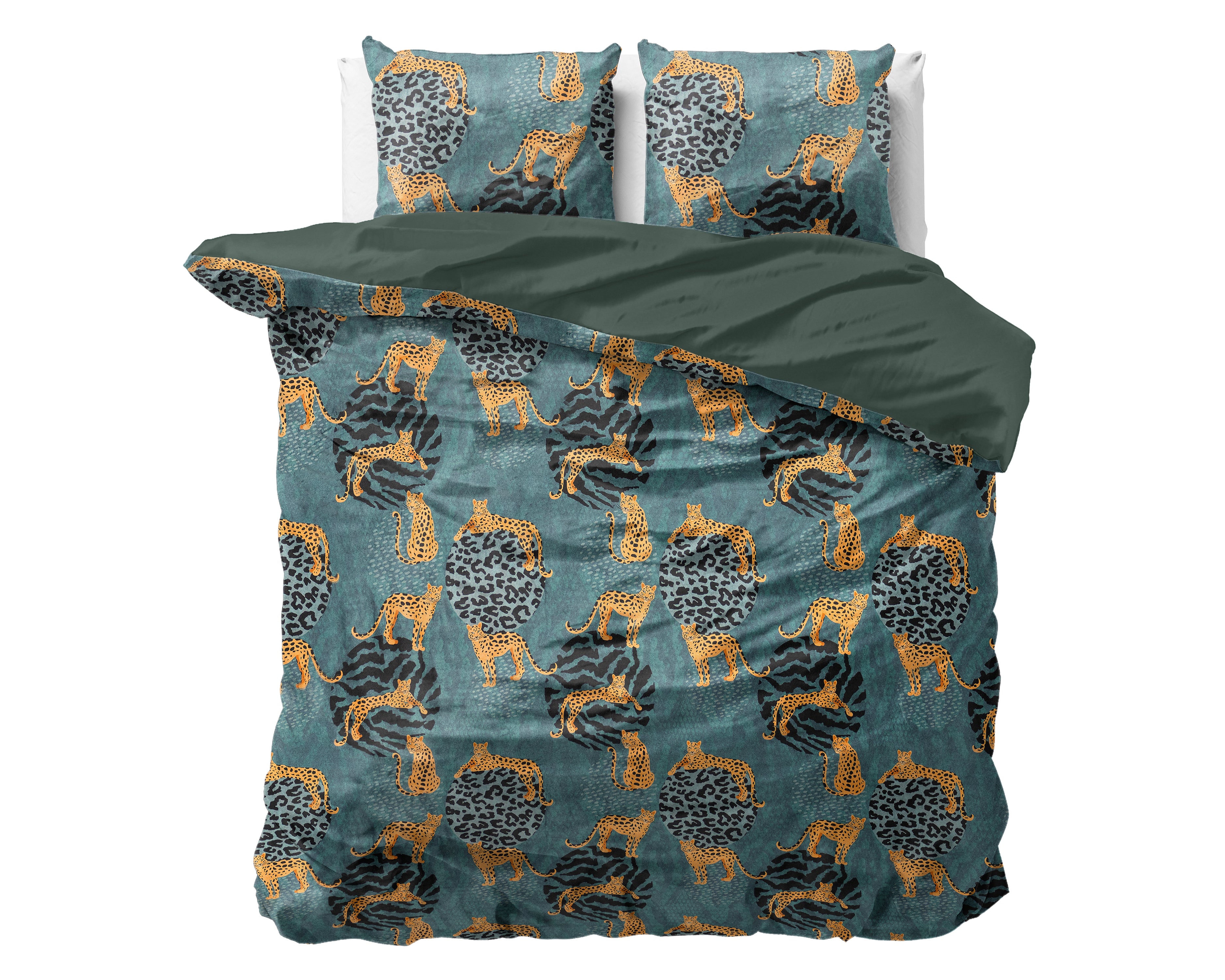 Velvet Axel Dekbedovertrek Groen - Uniek Design - Zacht Fluweel - Luxe gevoel