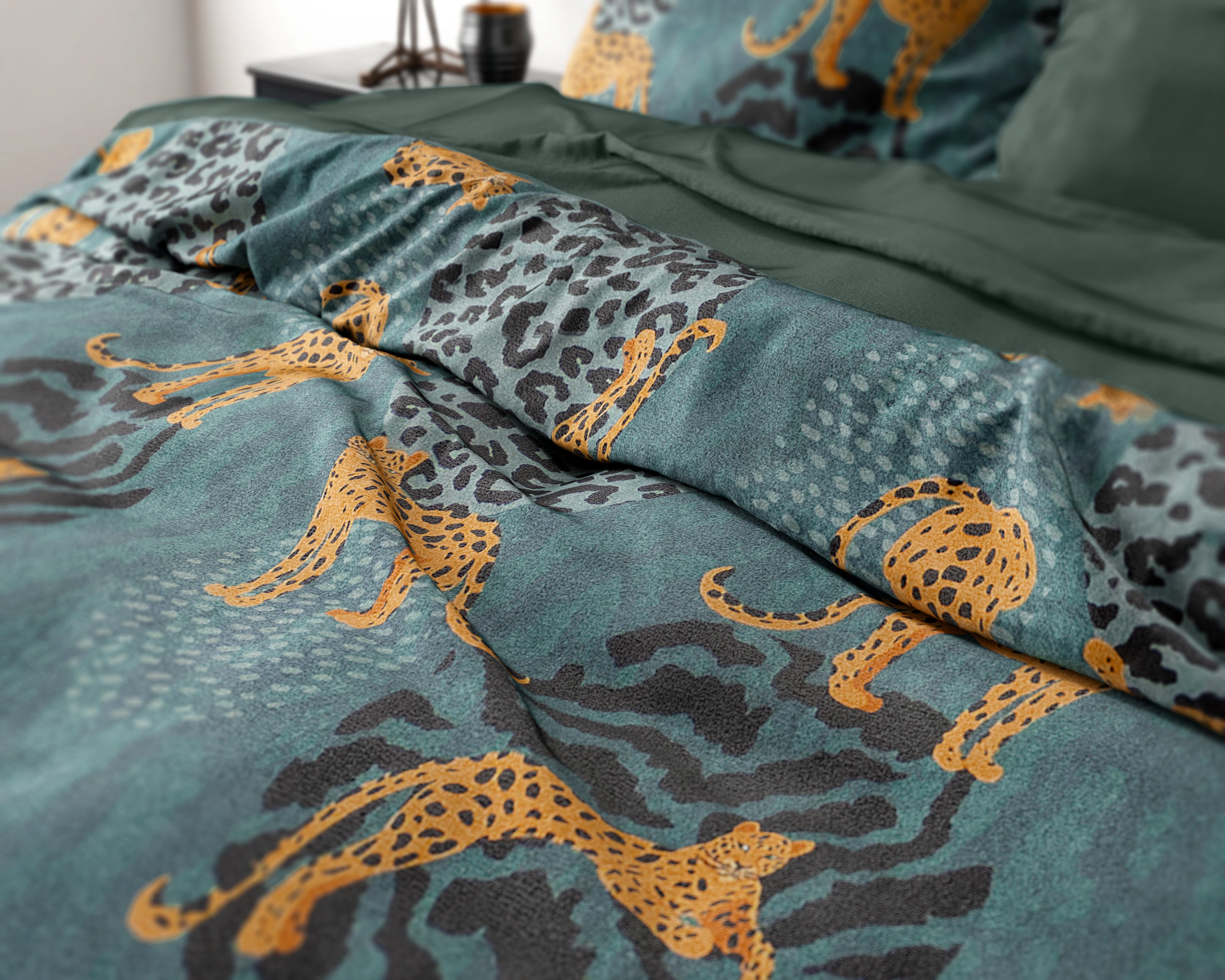 Velvet Axel Dekbedovertrek Groen - Uniek Design - Zacht Fluweel - Luxe gevoel