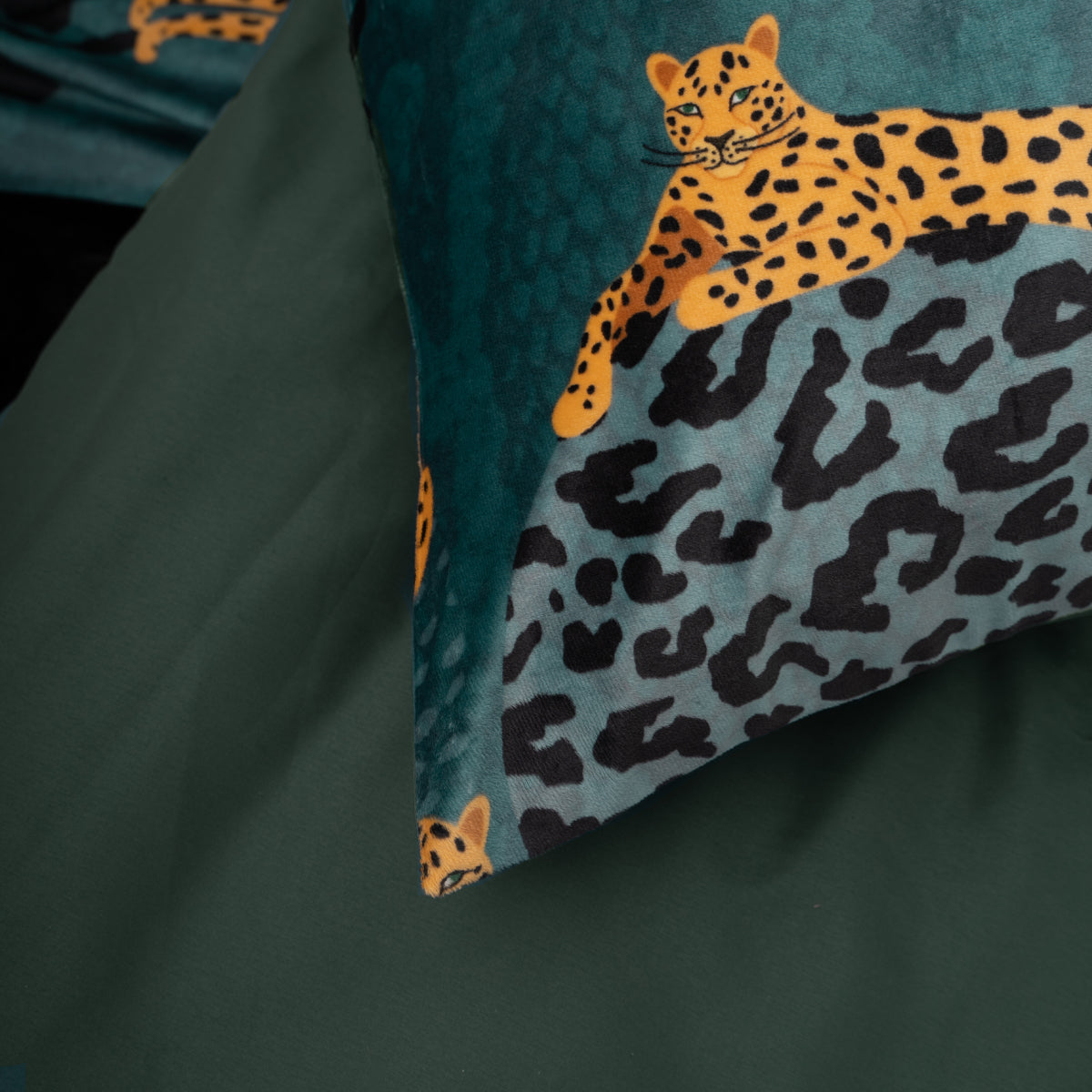 Velvet Axel Dekbedovertrek Groen - Uniek Design - Zacht Fluweel - Luxe gevoel