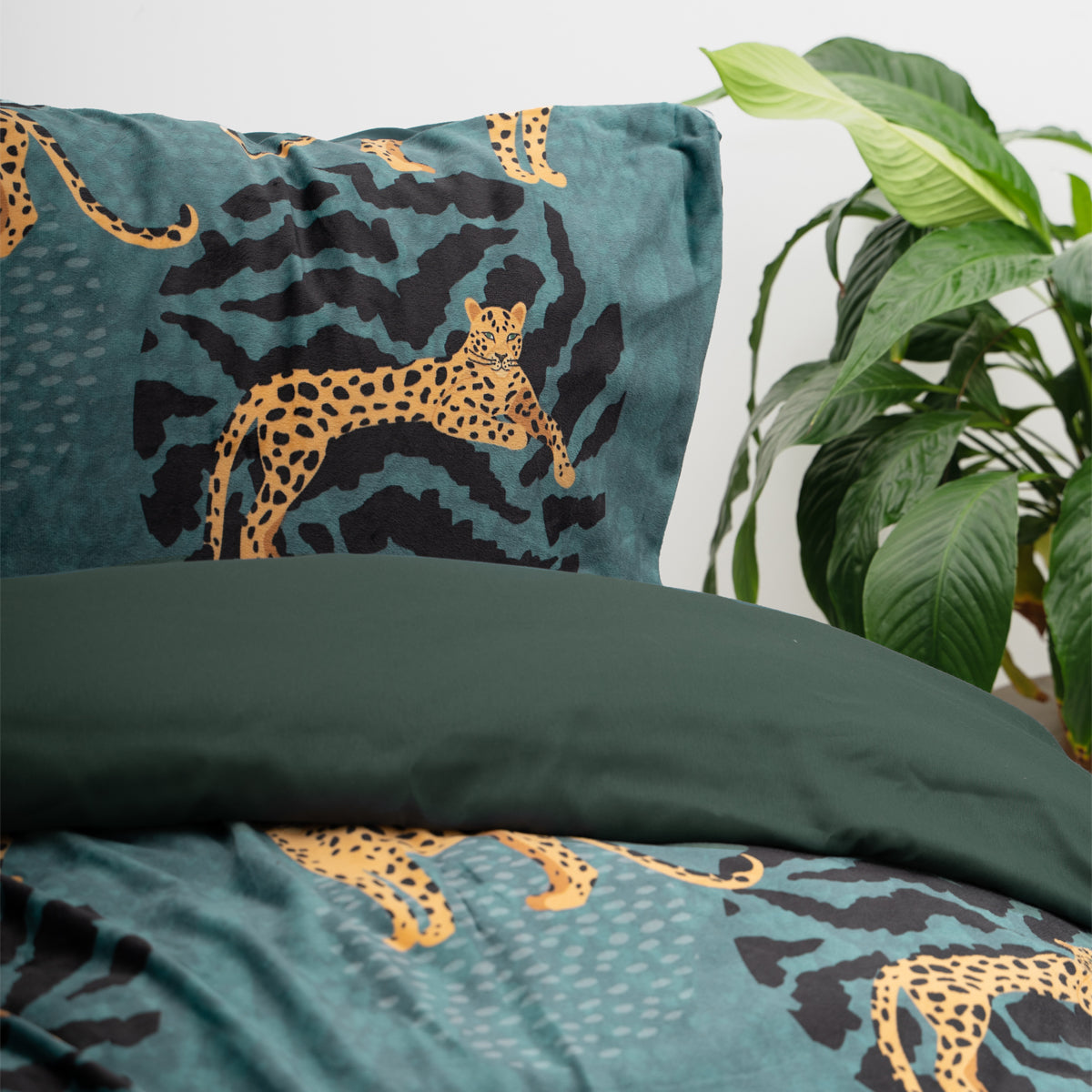 Velvet Axel Dekbedovertrek Groen - Uniek Design - Zacht Fluweel - Luxe gevoel