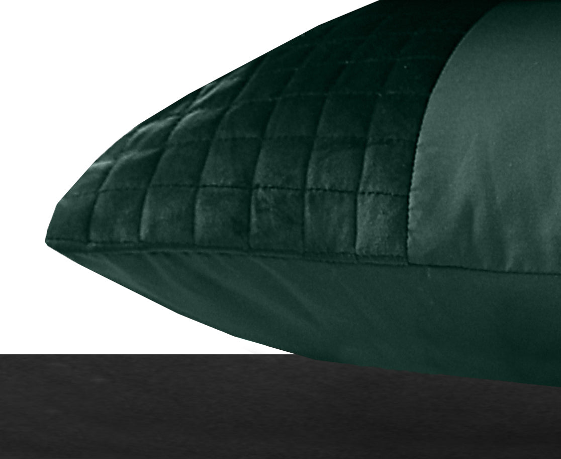 Velvet Band Groen 2pack slopen Green 60 x 70 - Hotel chique - Fluweel zacht - Luxe verpakt