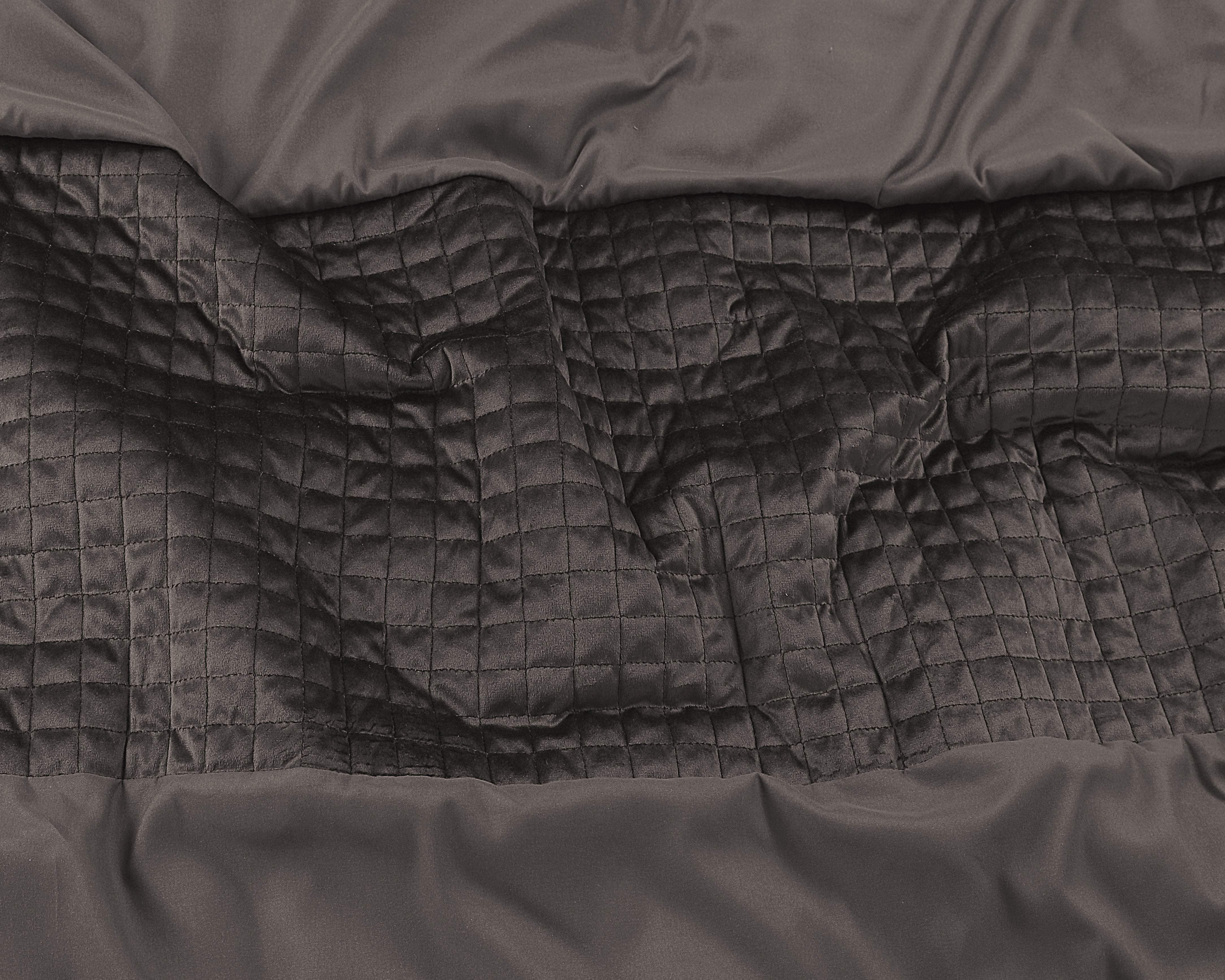 Velvet Band Taupe Dekbedovertrek - Luxe velvet band - Fluweel zacht - Carre gestikt
