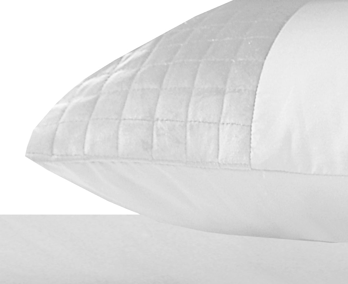 Velvet Band Wit 2pack slopen White 60 x 70 - Hotel chique - Fluweel zacht - Luxe verpakt