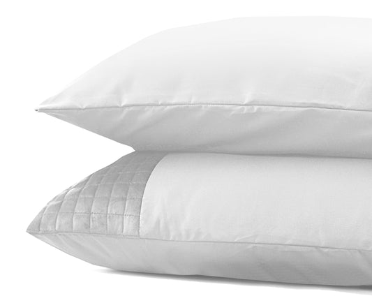Velvet Band Wit 2pack slopen White 60 x 70 - Hotel chique - Fluweel zacht - Luxe verpakt