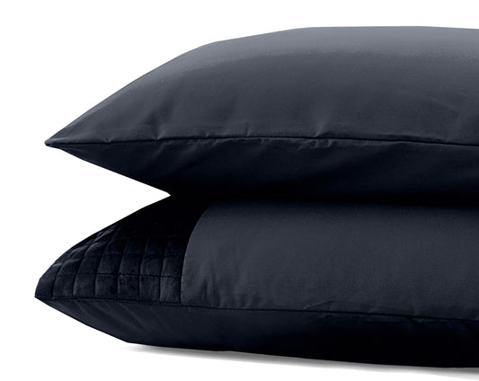 Velvet Band Zwart 2pack slopen Black 60 x 70 - Hotel chique - Fluweel zacht - Luxe verpakt