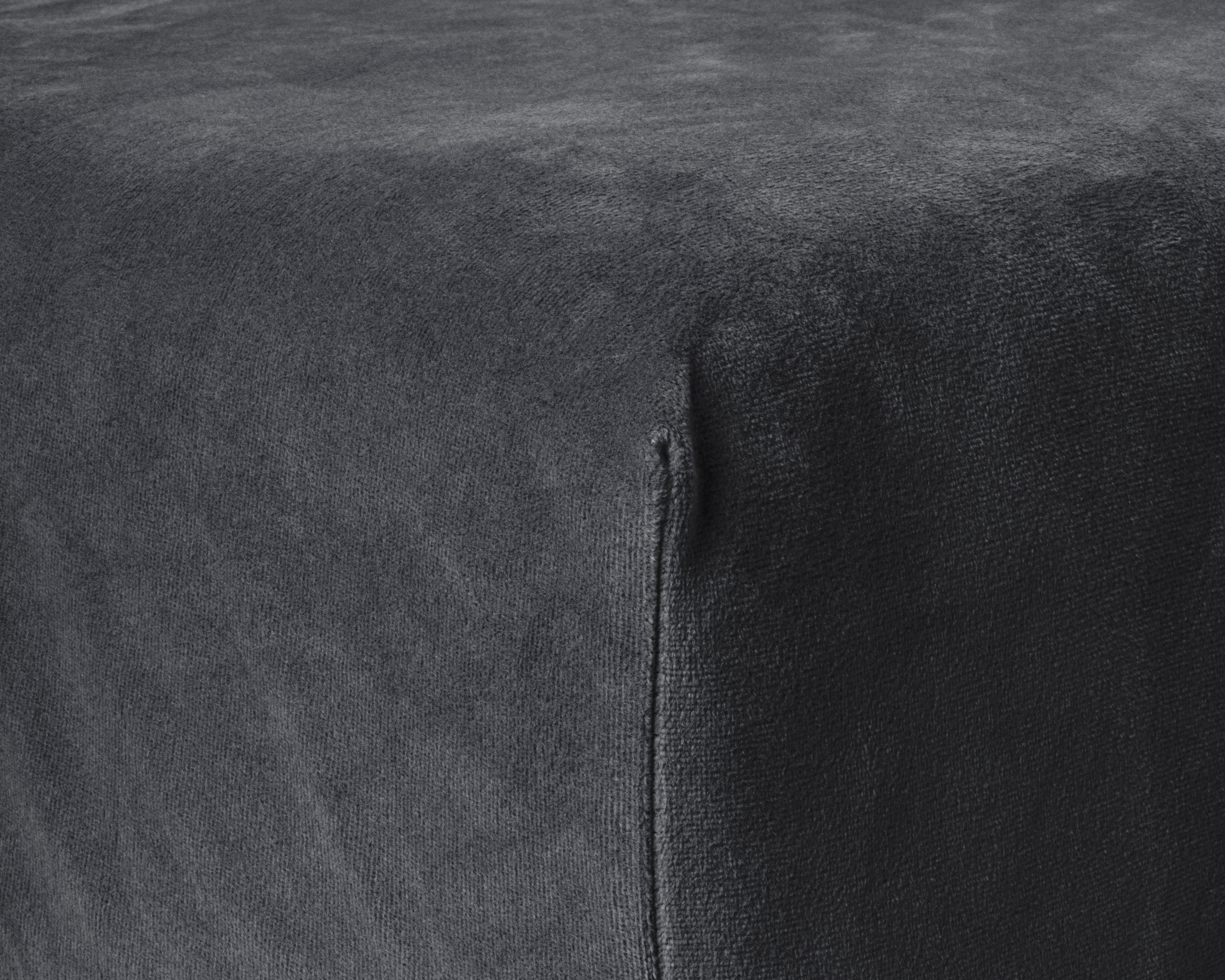 Velvet Hoeslaken Antraciet - Warm voor de winter - Zacht en soepel - Vocht absorberend