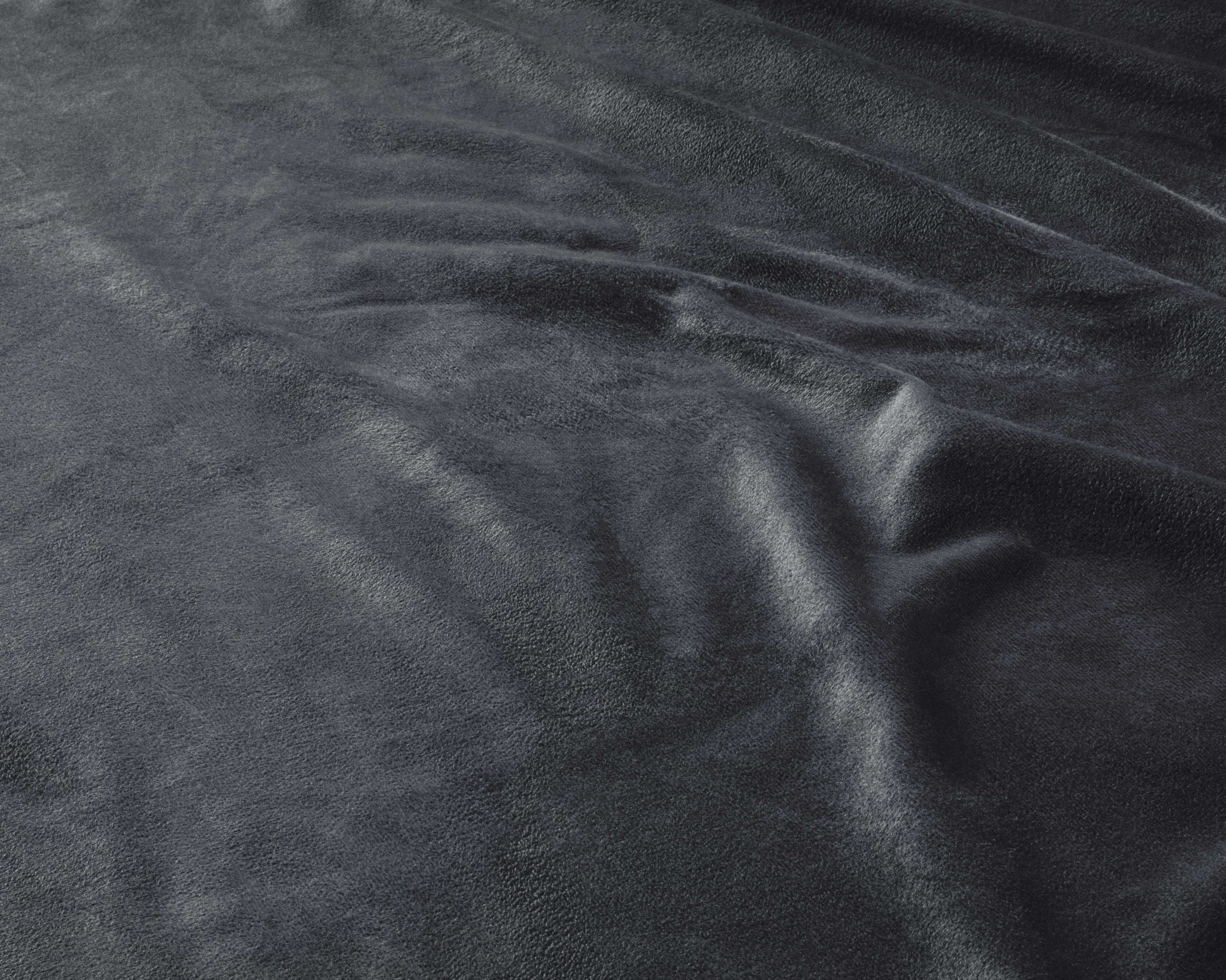 Velvet Hoeslaken Antraciet - Warm voor de winter - Zacht en soepel - Vocht absorberend