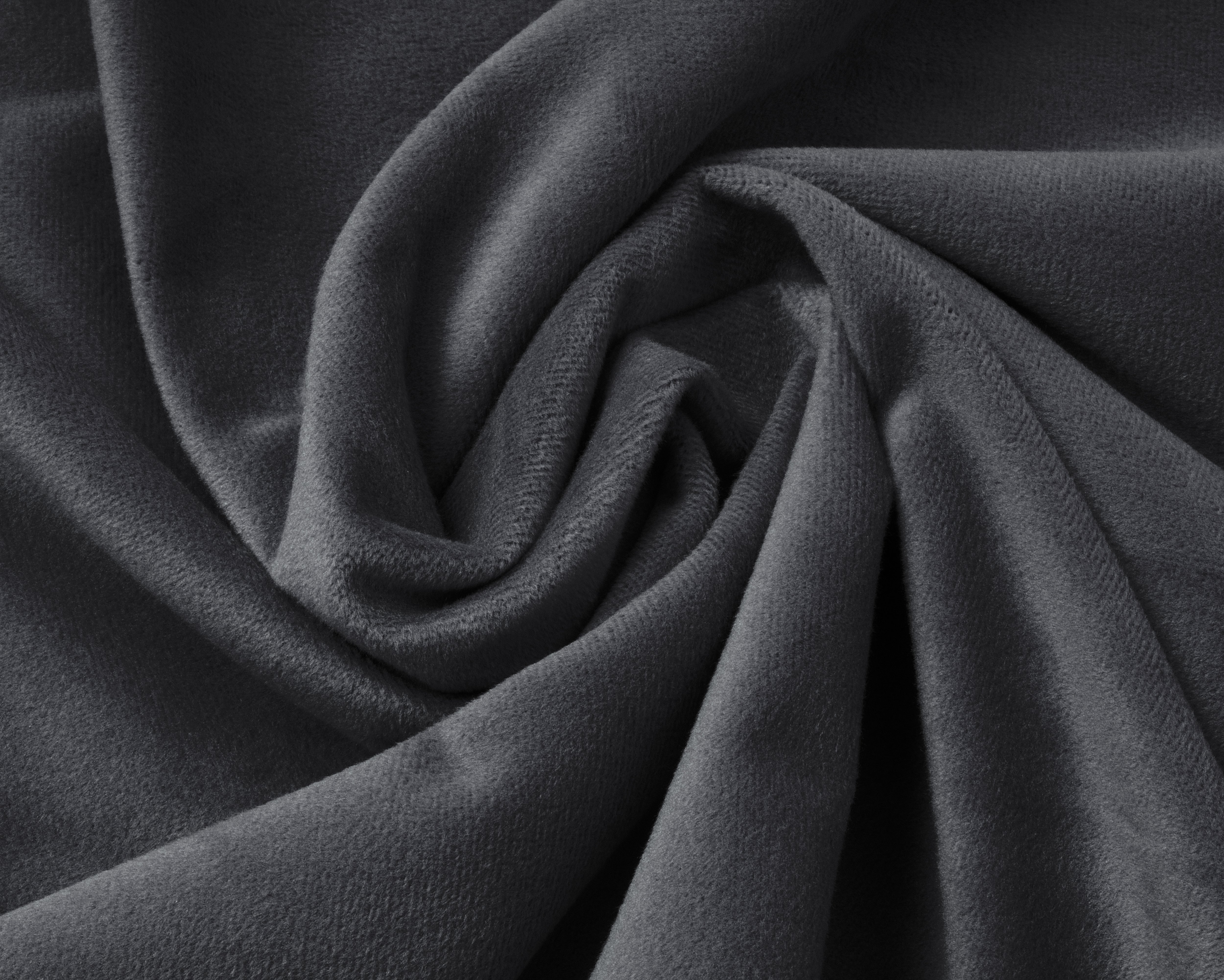 Velvet Hoeslaken Antraciet - Warm voor de winter - Zacht en soepel - Vocht absorberend